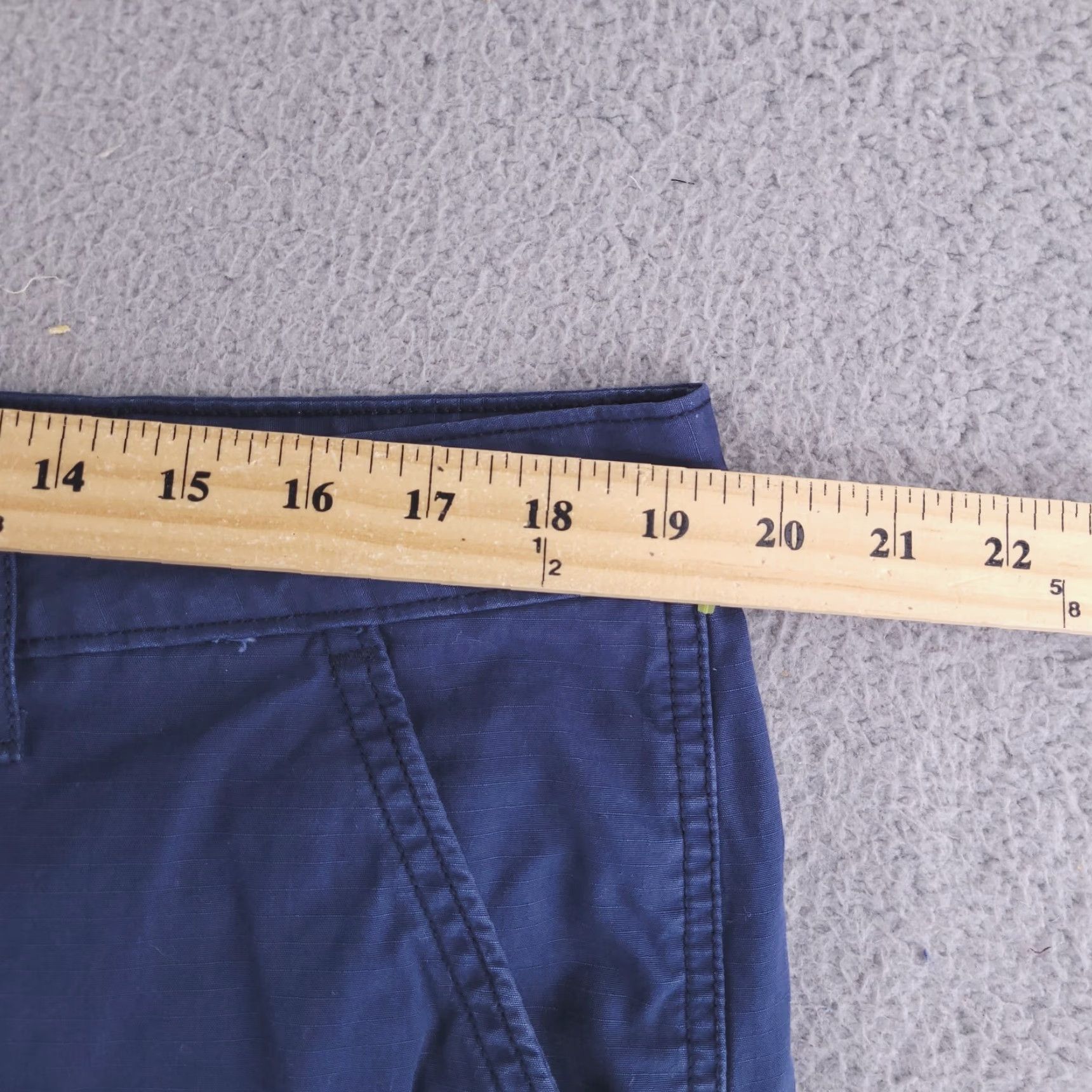 Levi's Levis Shorts Cargo Blue 38 Mens Cotton Blend Casual Flat Front Rivstop Ripstop? Size US 38 / EU 54 - 7 Thumbnail