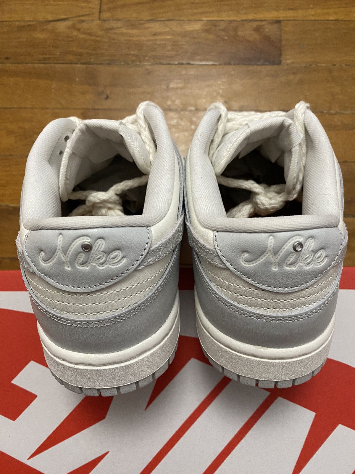 Nike Size 9.5W / 8M - Nike Dunk Low Needlework Grey Fog Sail Size US 9.5 / IT 39.5 - 5 Thumbnail