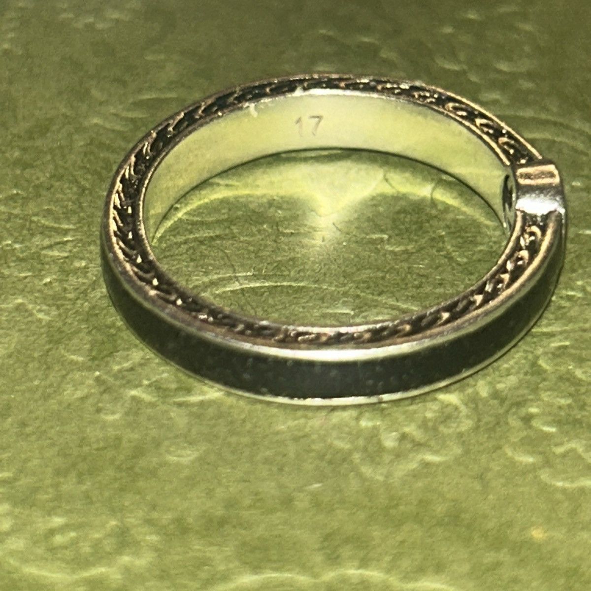 Gucci Gucci Interlocking G Enamel Thin Ring Black Ag925 701620 Size ONE SIZE - 10 Thumbnail