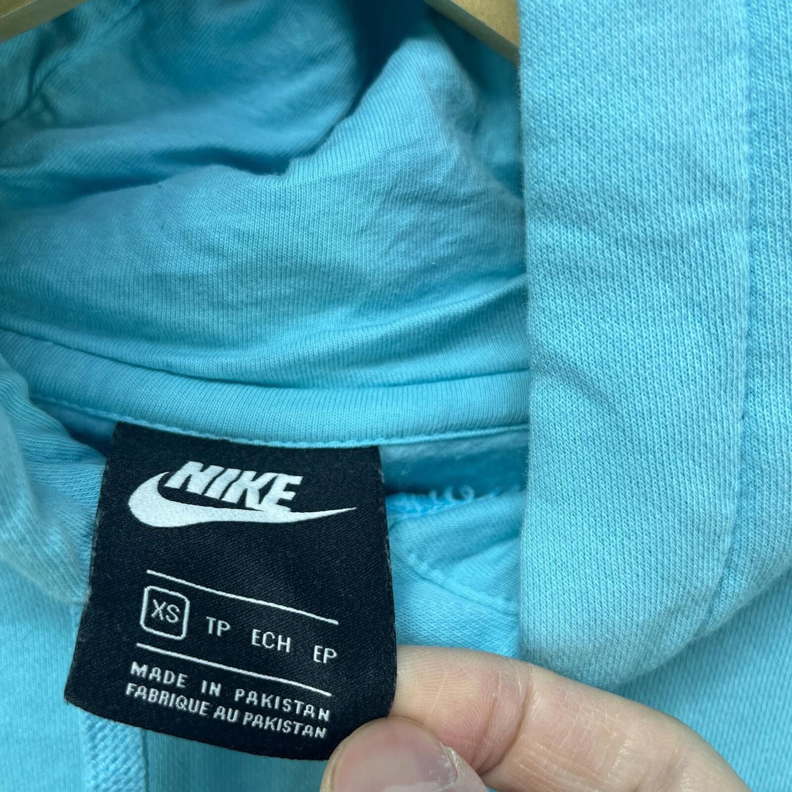 Nike Vintage Y2K Nike Hoodie Size XS Baby Blue Size US XS / EU 42 / 0 - 3 Thumbnail