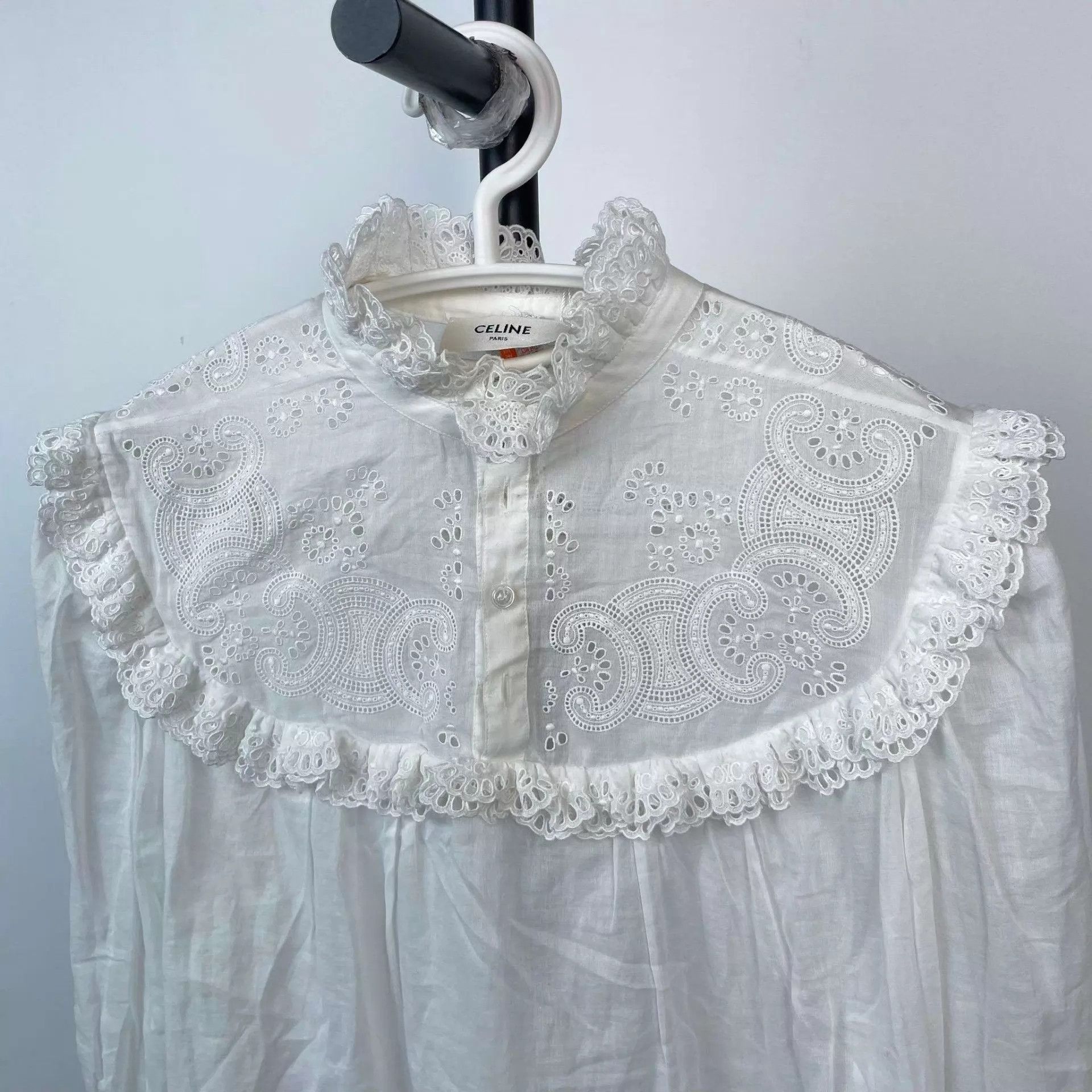 Celine Celine tulle cutout top 36 Size XS / US 0-2 / IT 36-38 - 8 Thumbnail