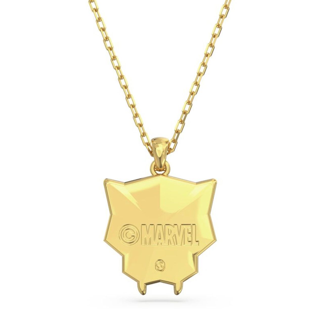 Swarovski Swarovski Marvel Black Panther Gold Tone Unisex Necklace Size ONE SIZE - 5 Thumbnail