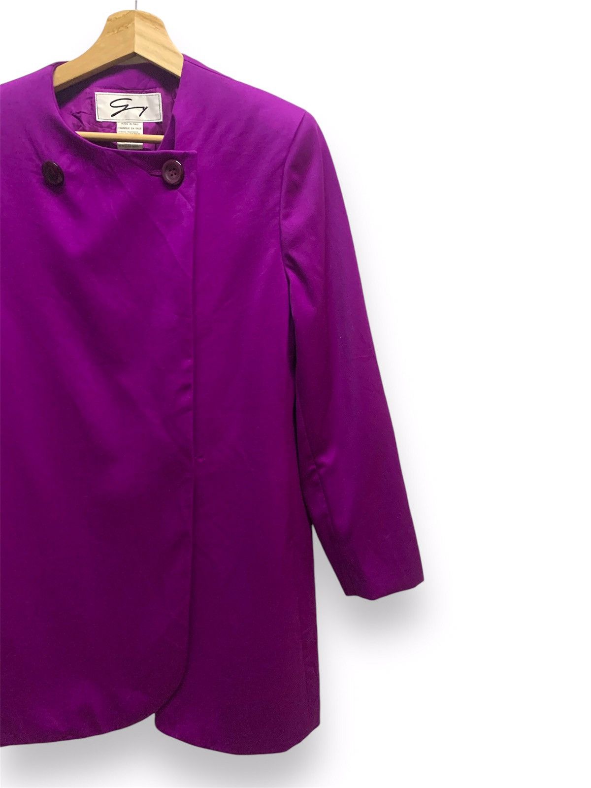 Versace × Vintage GENNY BY VERSACE Jacket Long Wool Size L / US 10 / IT 46 - 4 Thumbnail