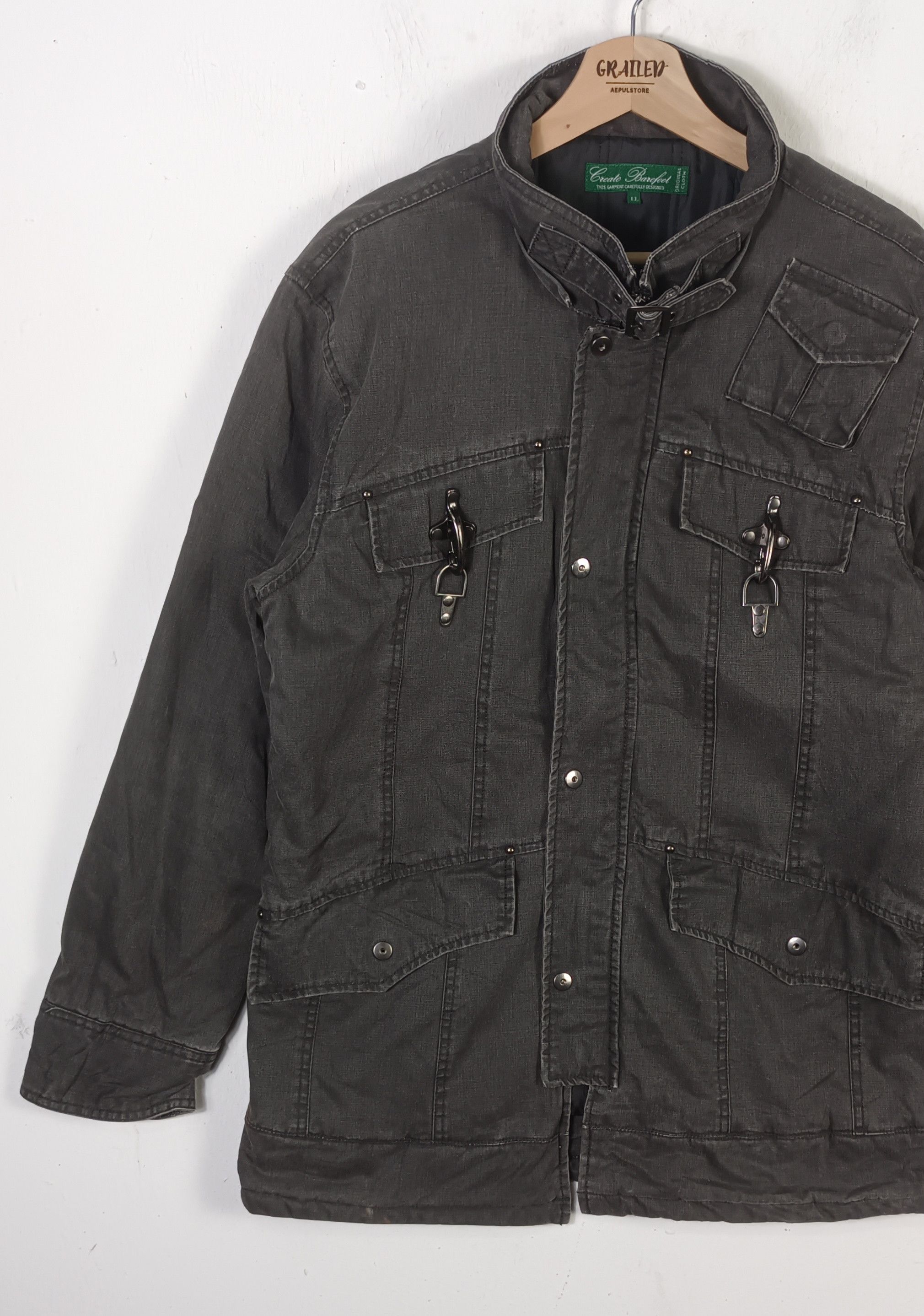 If Six Was Nine Rare🔥 Create Barefoot Bondage Military 5 Pocket Jacket Size US L / EU 52-54 / 3 - 6 Thumbnail