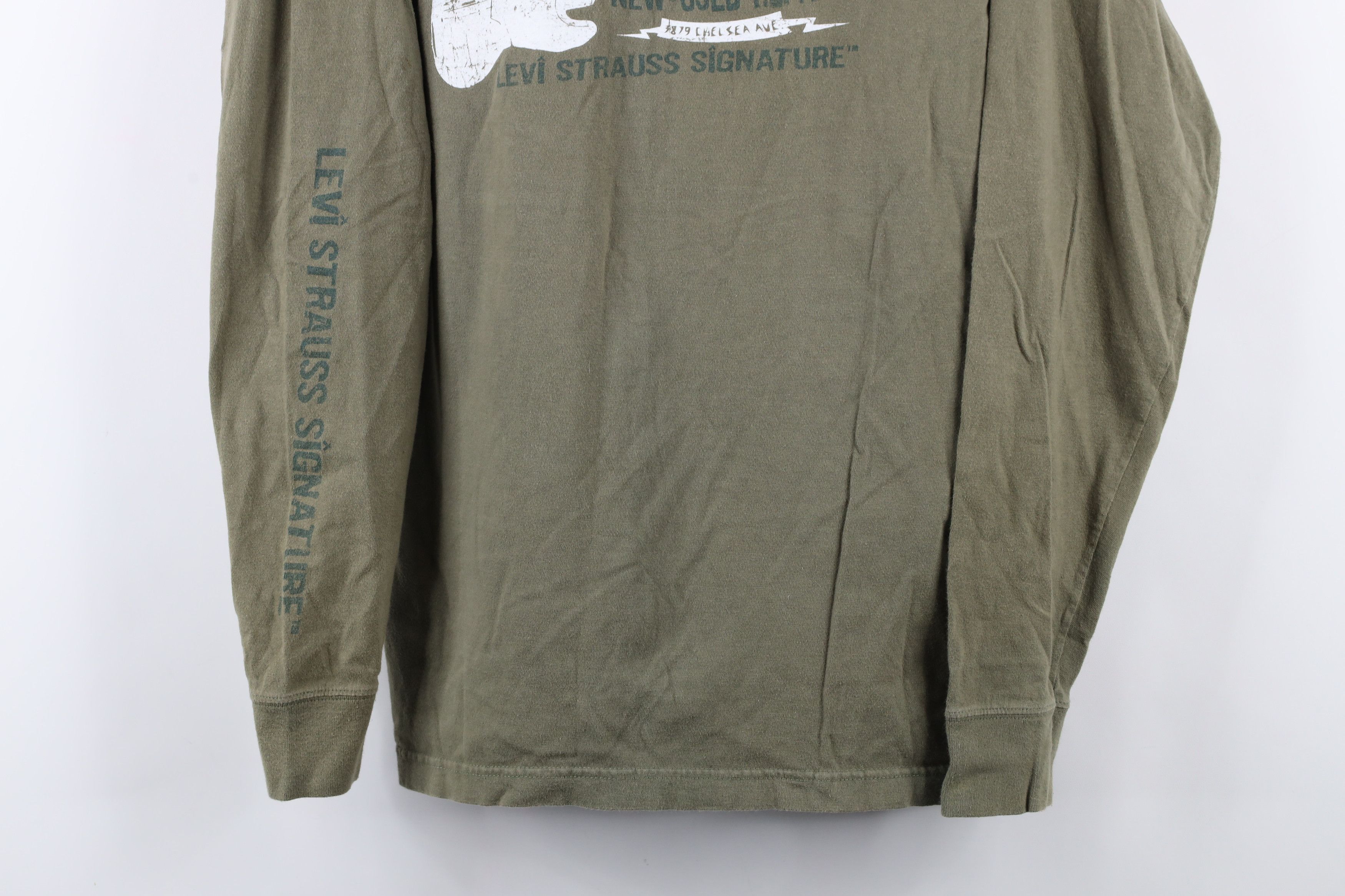 Levi's × Vintage Vintage Y2K 2003 Levis Maximum Guitar Long Sleeve T-Shirt Size US L / EU 52-54 / 3 - 3 Thumbnail