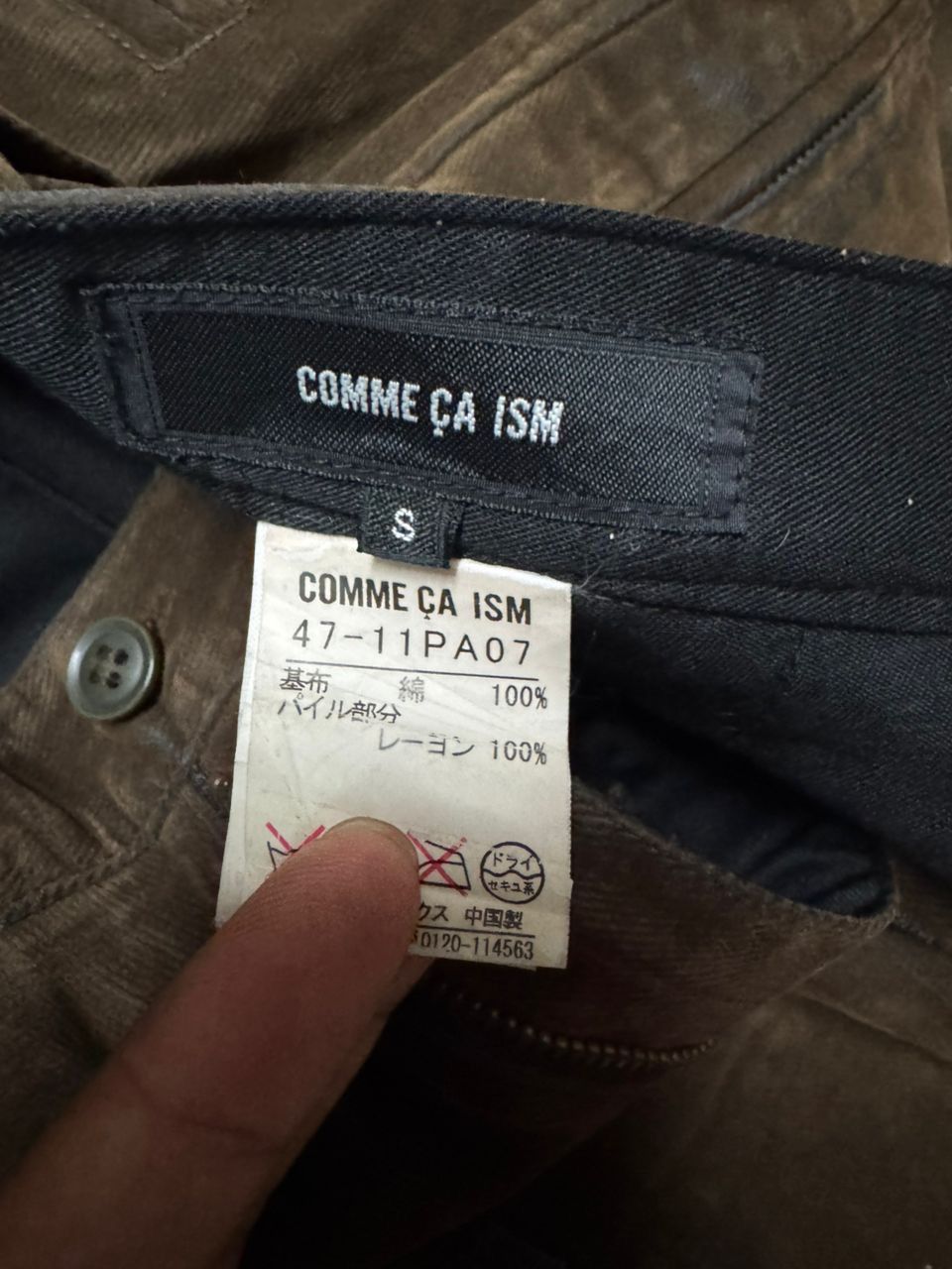Comme Ca Ism 💥Insane💥90s Comme Ca Ism Wax Velvet Multipocket Sick Cargo Size US 28 / EU 44 - 10 Thumbnail
