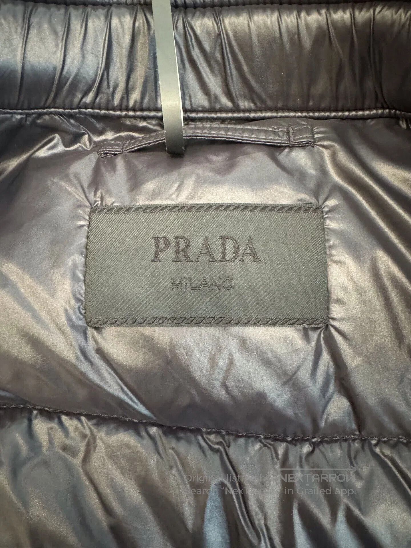 Prada Prada Side Triangle Logo Black Men's Down Jacket. Size US M / EU 48-50 / 2 - 5 Thumbnail