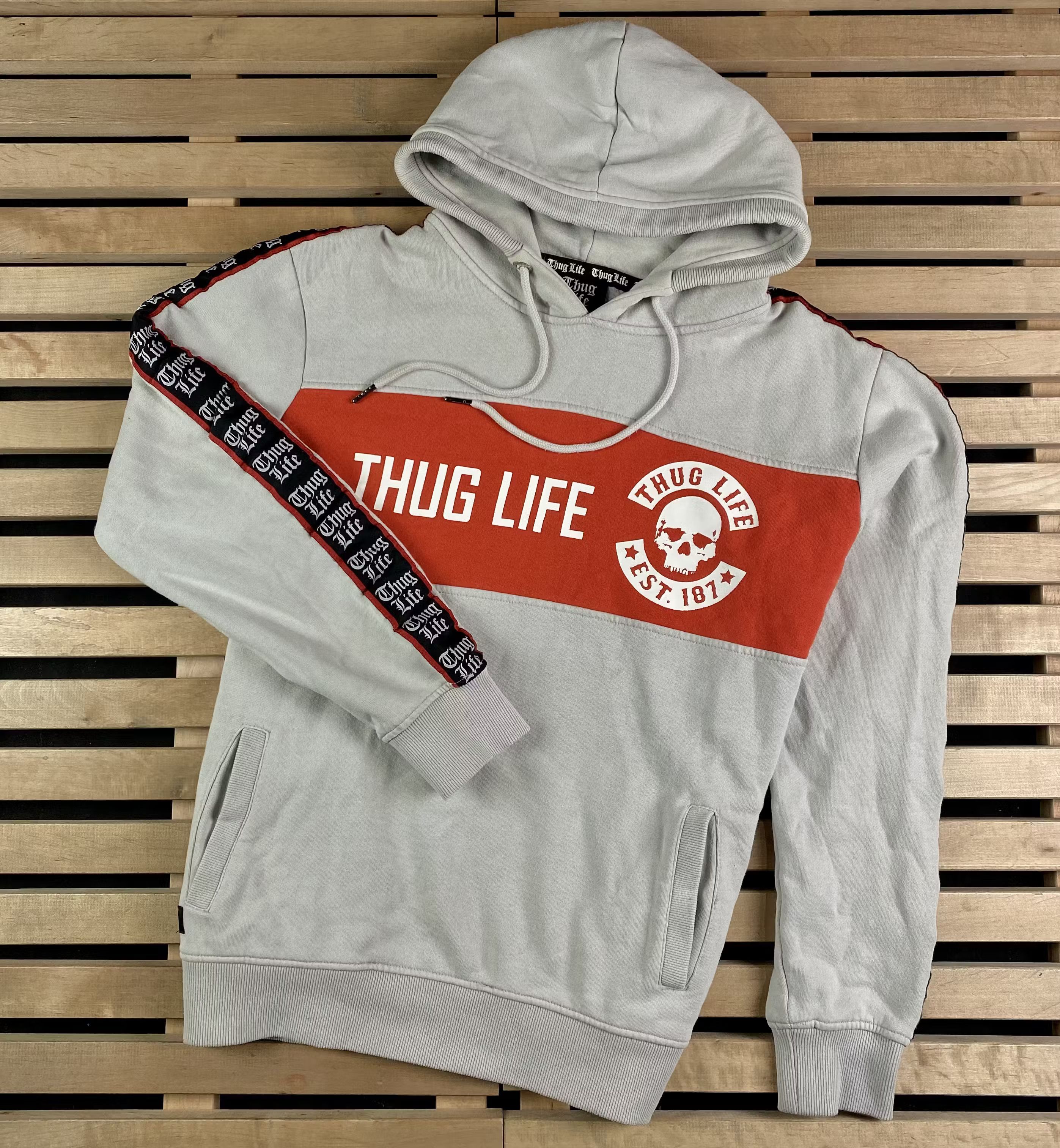 Band Tees × Rap Tees × Vintage Mens Vintage Hoodies Thug Life 2Puc TwoPac Size L Size US L / EU 52-54 / 3 - 1 Thumbnail