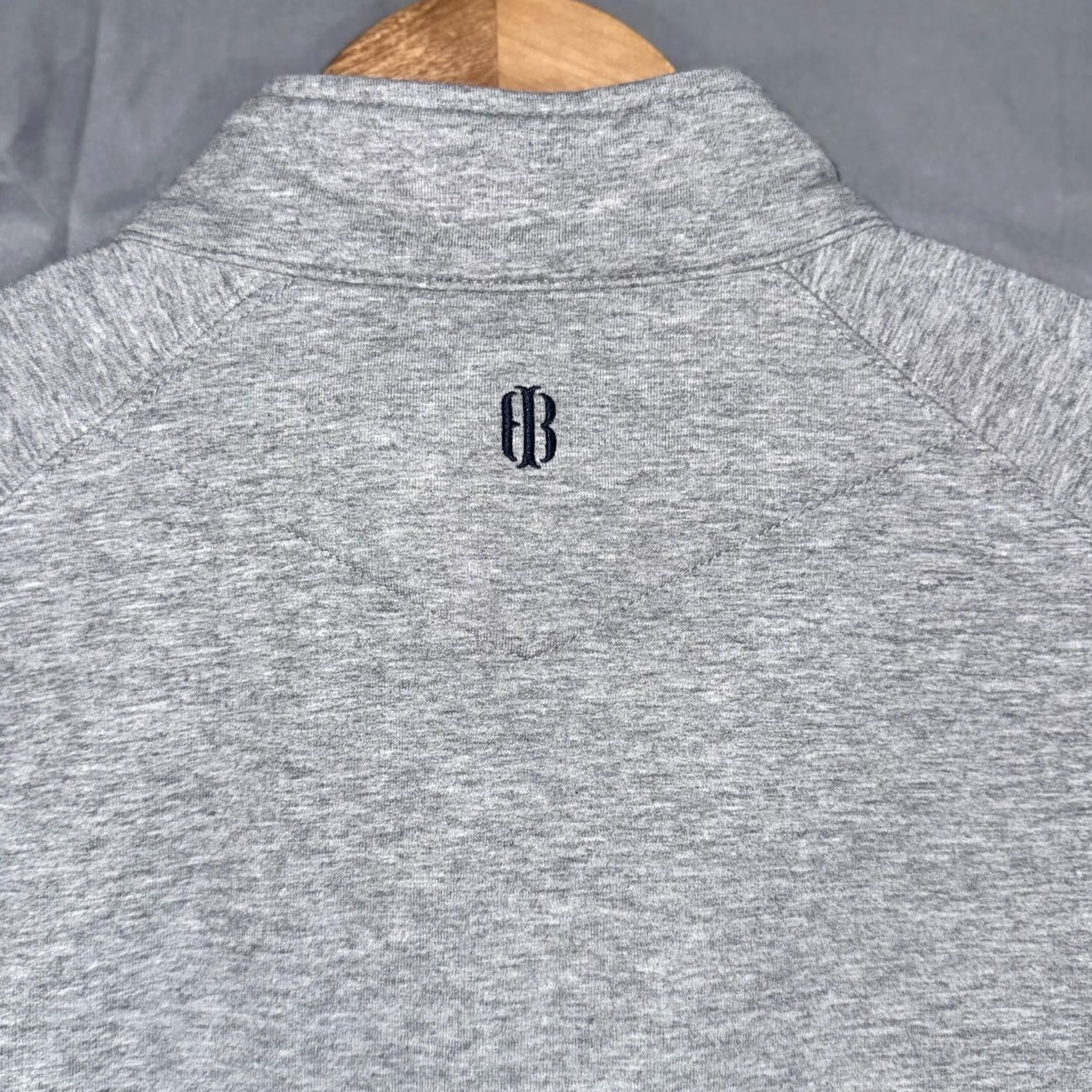 Vintage Holderness & Bourne Sweatshirt Mens Small Gray 1/4 Zip Mock Neck Golf Stretch Size US S / EU 44-46 / 1 - 7 Thumbnail