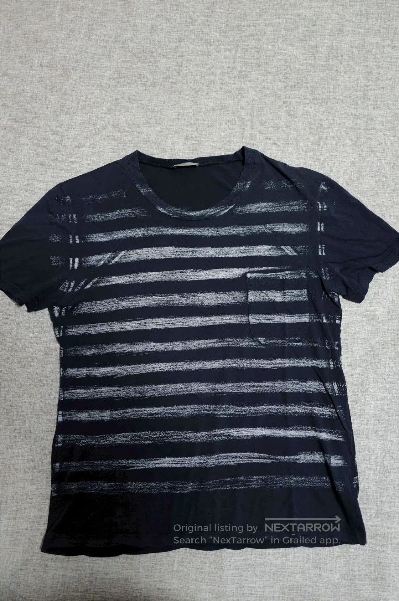 Dior × Hedi Slimane Dior Homme SS05 Painted Stripe Shirt | Grailed
