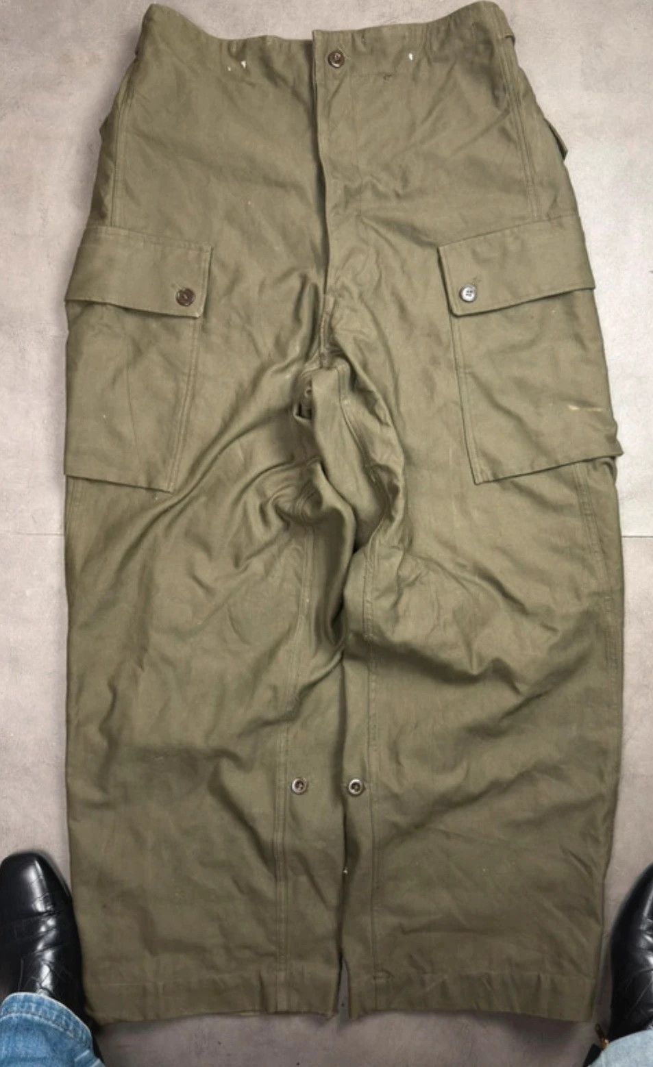 Vintage Rare 60’s KL Dutch army super wide parachute pants vintage Size US 34 / EU 50 - 2 Thumbnail