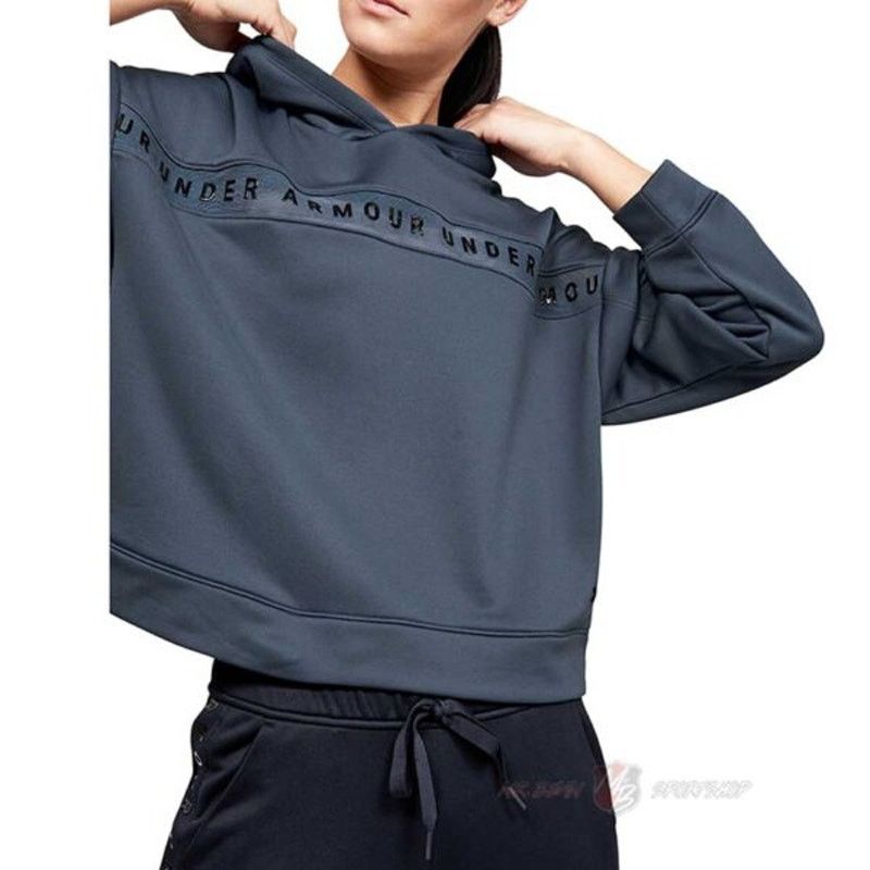 Under Armour Under Armour Logo Stripe Terry Hoodie Sweatshirt Blue Small Size S / US 4 / IT 40 - 7 Thumbnail