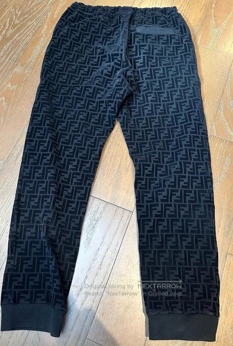 Fendi Fendi Double F Logo Elastic Waist Casual Pants Size US 32 / EU 48 - 2 Thumbnail