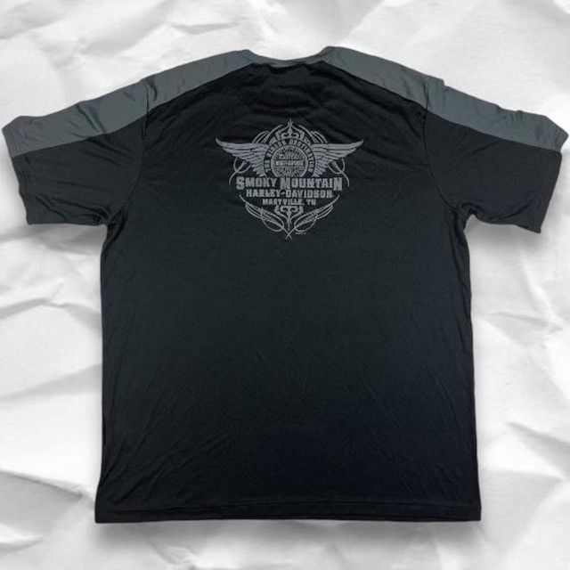 Harley Davidson Harley Davidson black and grey athletic workout shirt Size US XXL / EU 58 / 5 - 2 Thumbnail