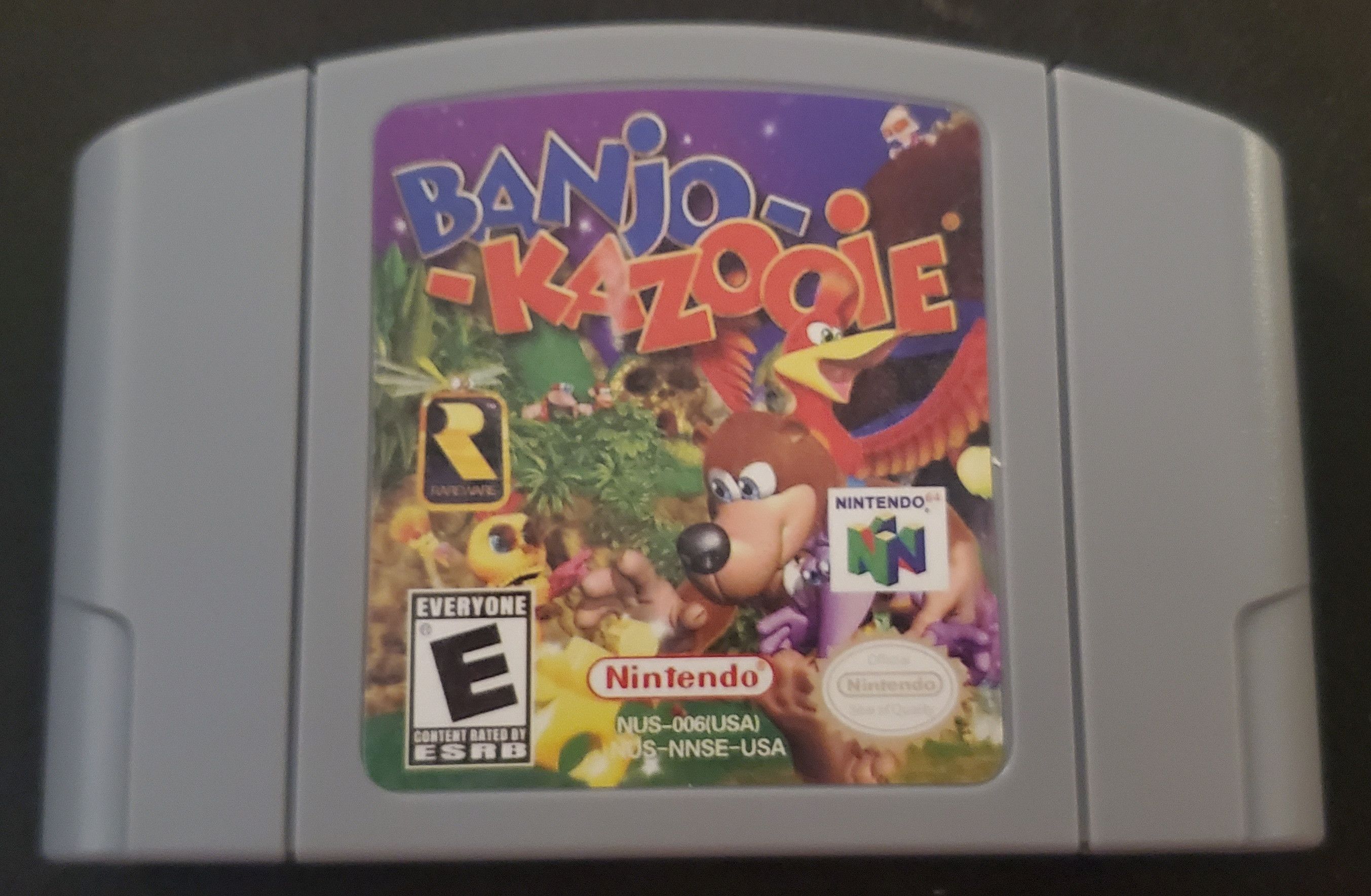 Nintendo Banjo Kazooie N64 Nintendo 64 Video Game Cartridge 1998 Size ONE SIZE - 1 Thumbnail