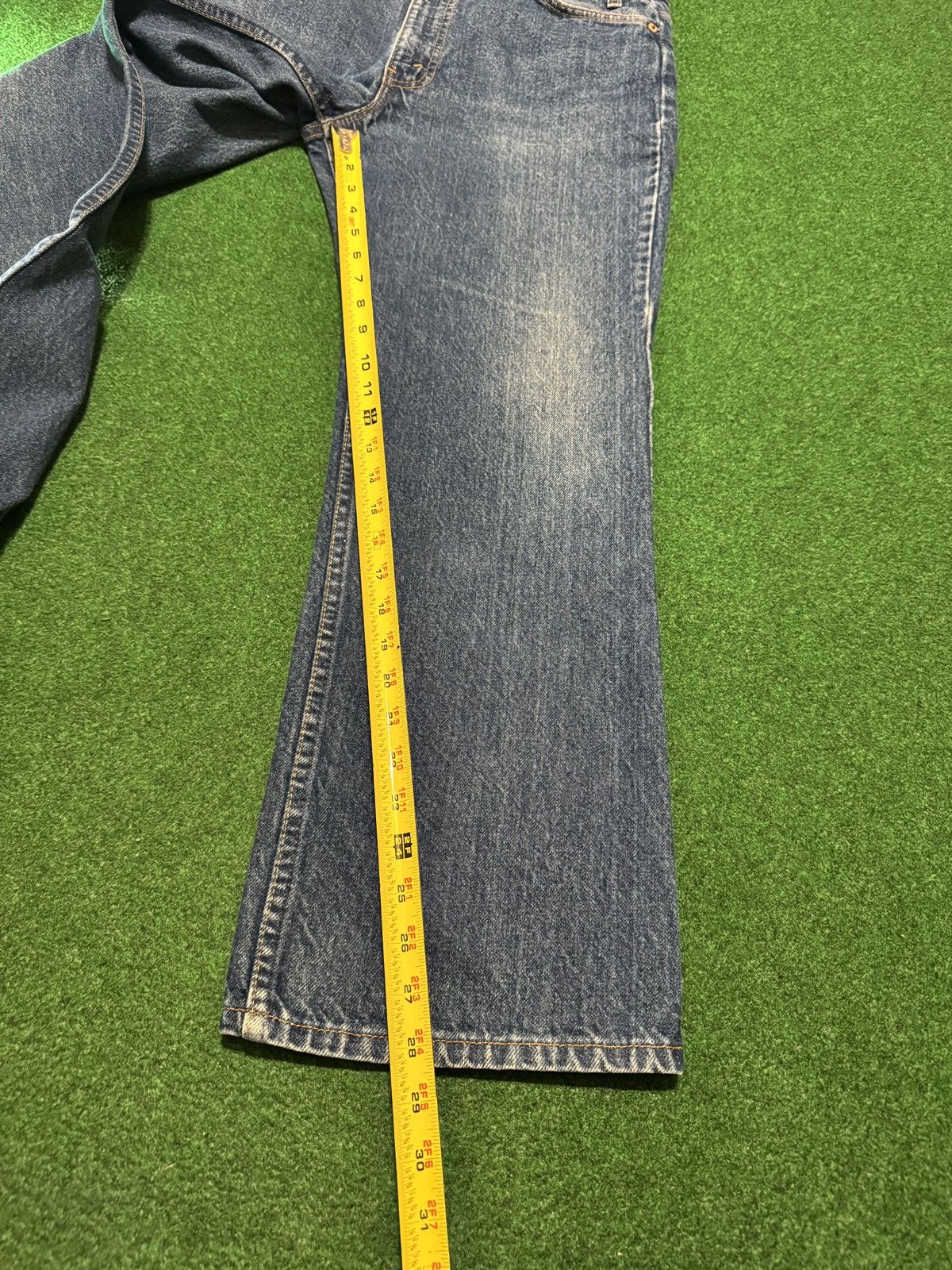 Levi's Vintage Clothing Levis 517 Orange Tab Vintage 90s 34x29 Med/Dark Wash Jeans Size US 34 / EU 50 - 8 Thumbnail