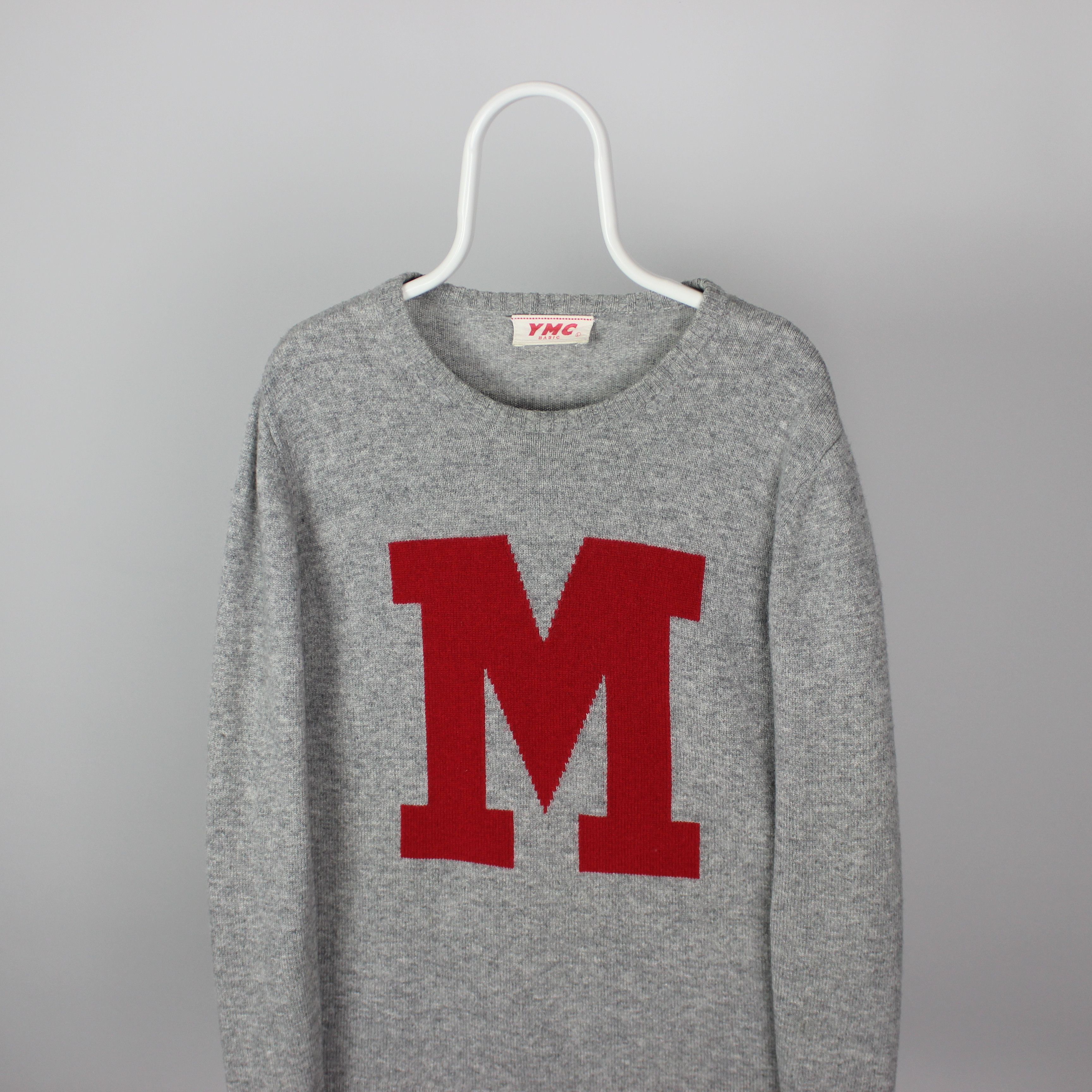 YMC YMC sweater centr logo wool men L gray Size US L / EU 52-54 / 3 - 1 Thumbnail
