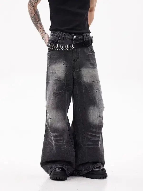 Jean Fukatsu x Asami Baggy Washed Wide Leg Jeans Size US 32 / EU 48 - 6 Thumbnail