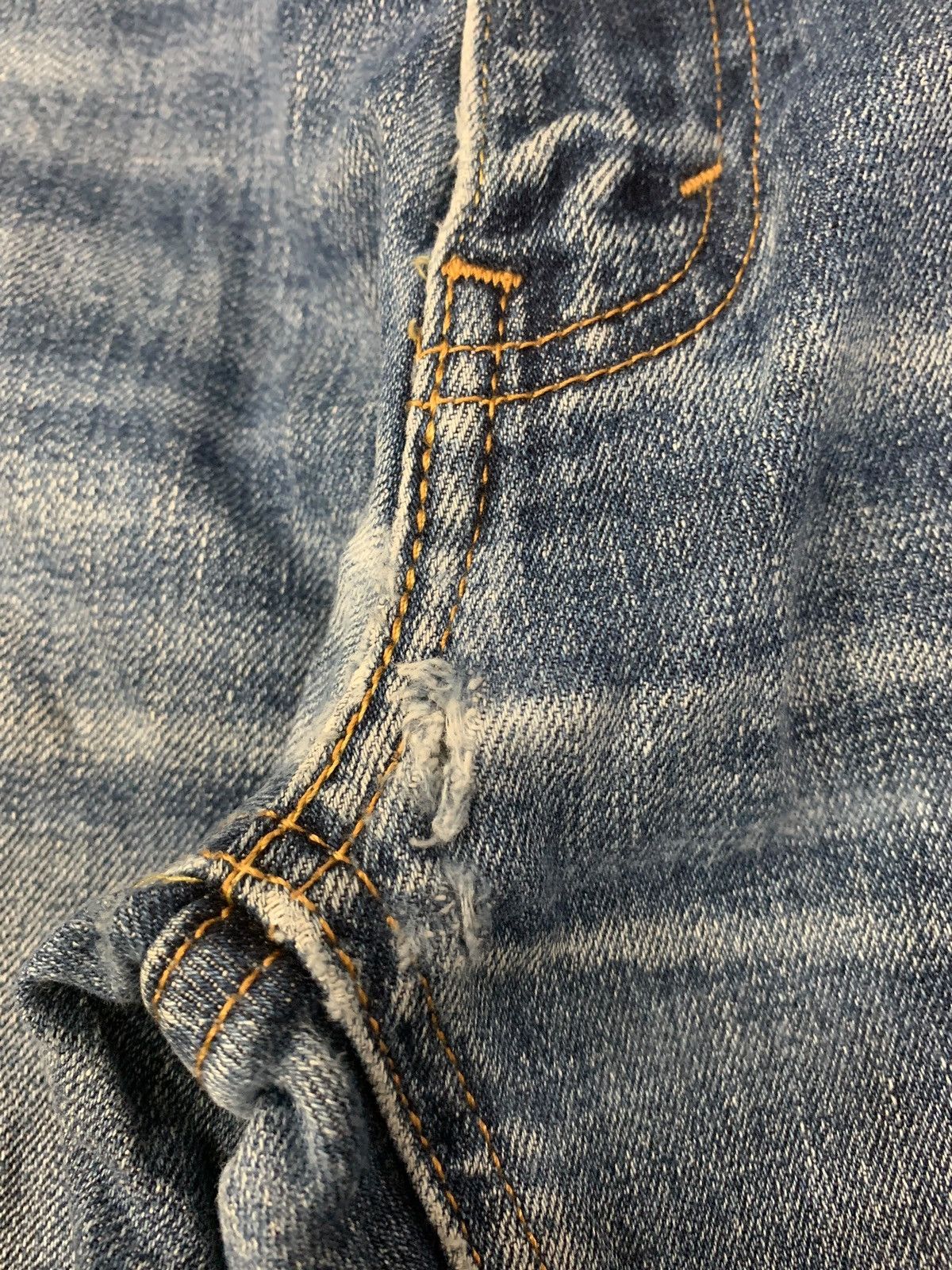 Levi's Levis 541 Stonewash Distressed Denim Pants (AB37) Size US 37 - 7 Thumbnail