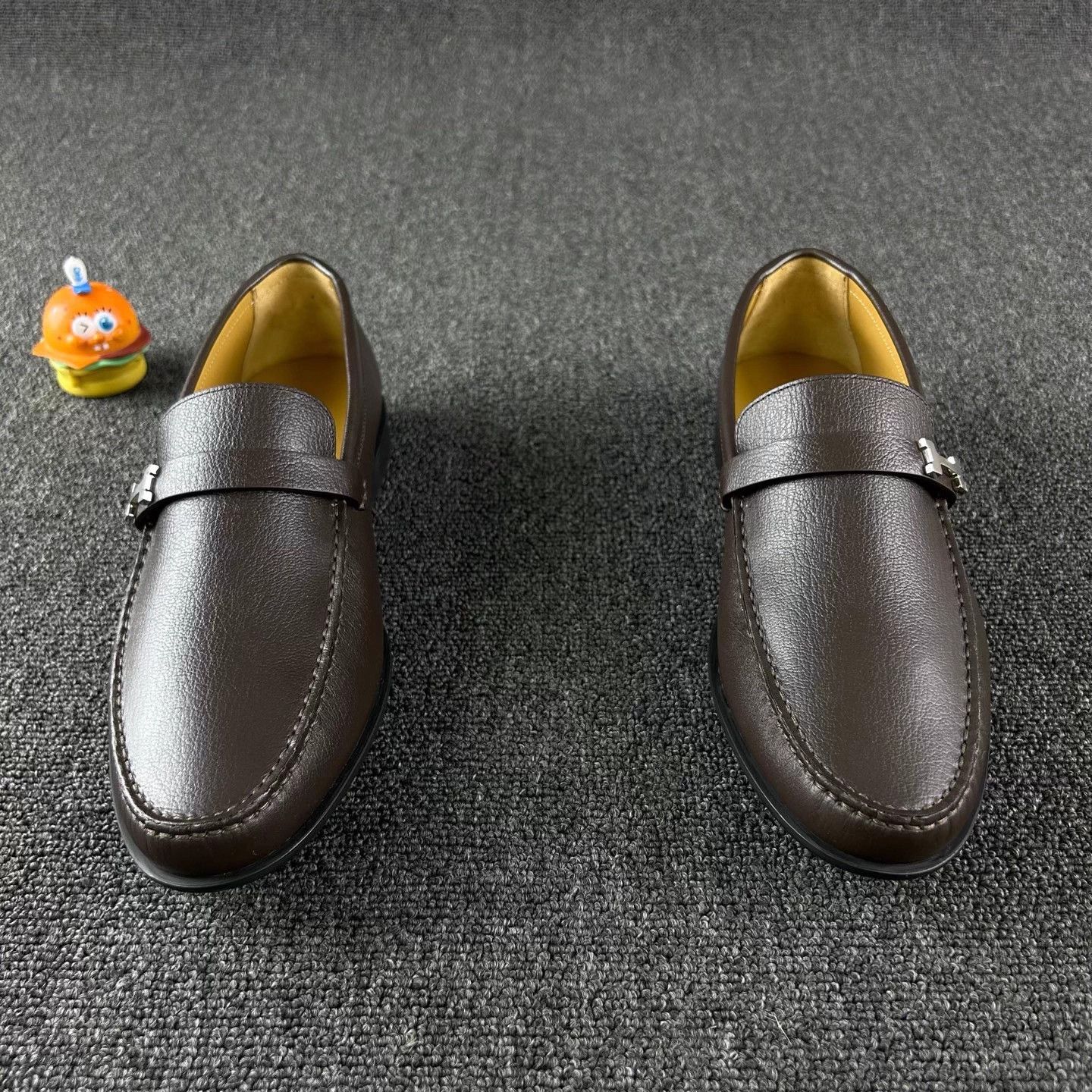 Hermes Hermes Vintage Brown Dress Shoes Silver Buckle Size 42 Size US 9 / EU 42 - 2 Thumbnail