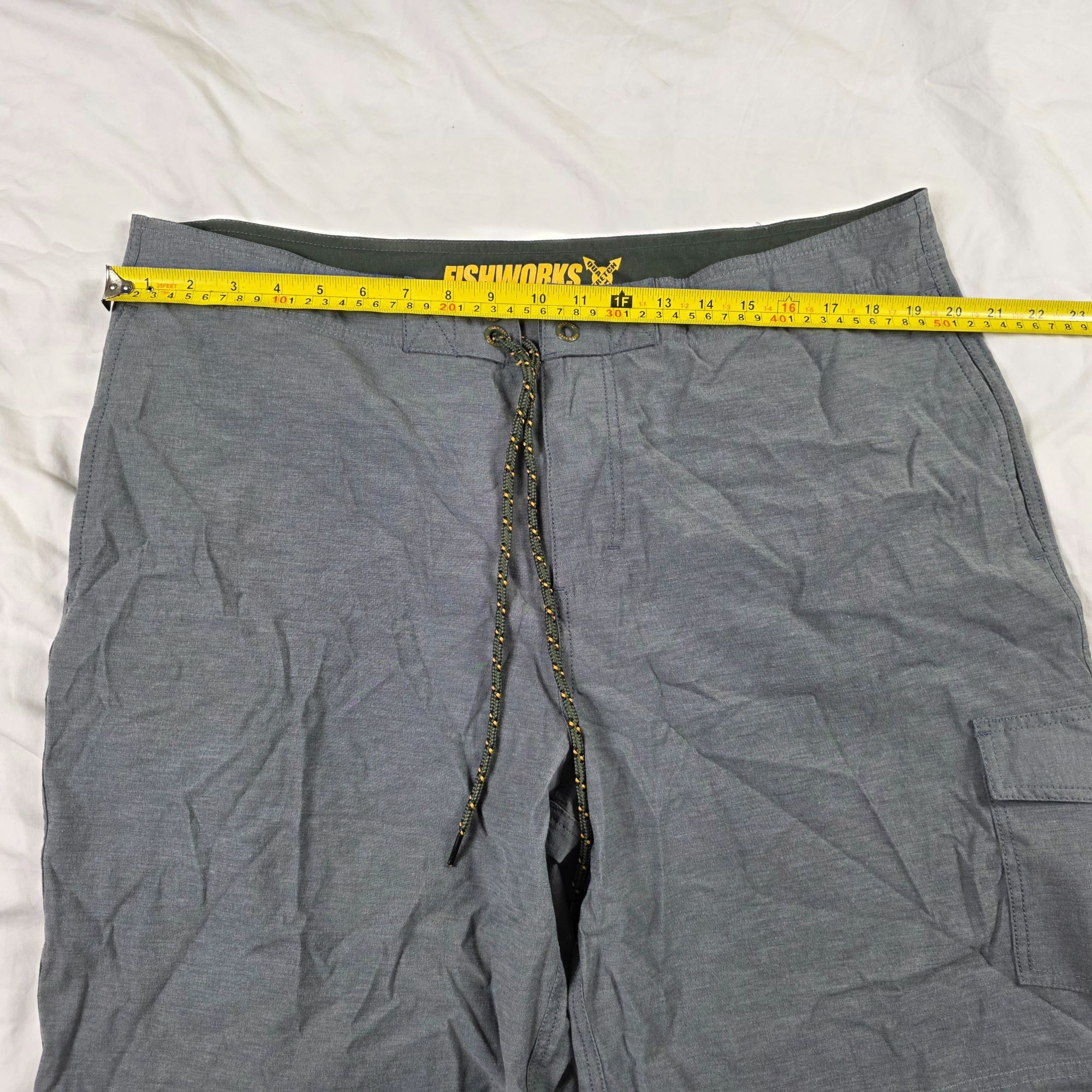 Other Fishworks QuatroStretch Mens Size 38 Gray Cargo Board Shorts Size US 38 / EU 54 - 7 Thumbnail