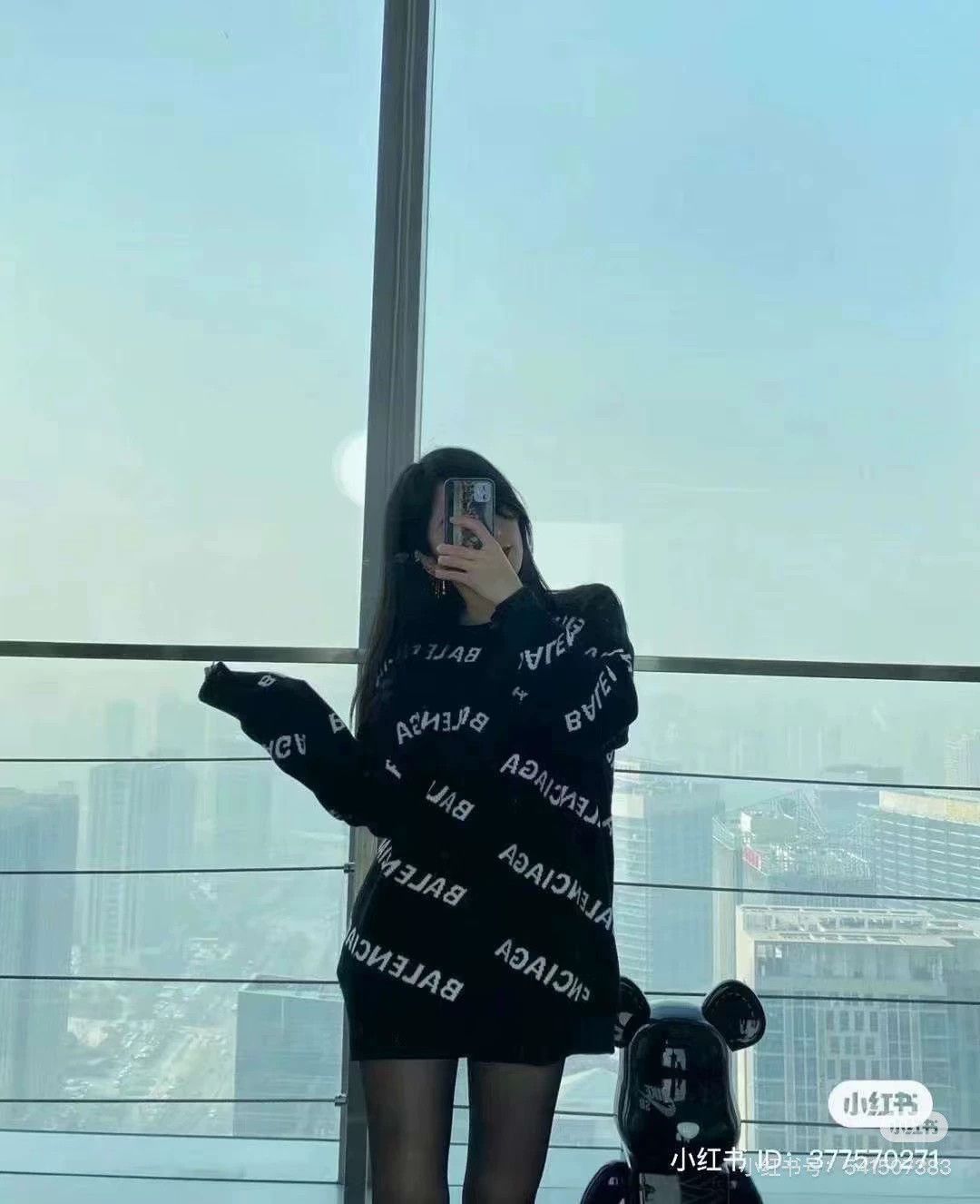 Balenciaga black logo sweater from balenciaga Size US M / EU 48-50 / 2 - 6 Thumbnail