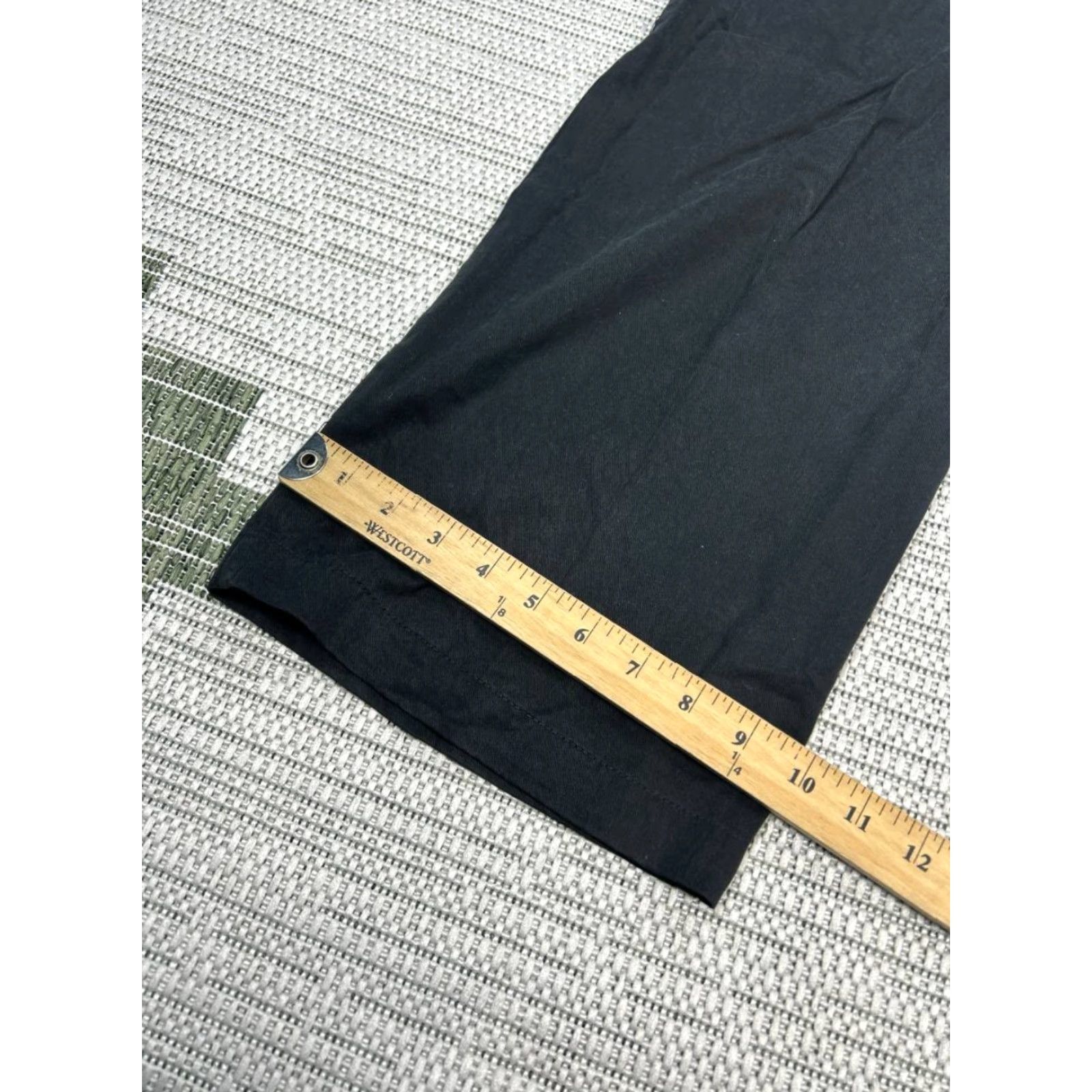 Reformation Reformation Pants Womens 4 Black Stretch Pleated High Rise Casual Wide Leg Chino Pockets Size 27" / US 4 / IT 40 - 5 Thumbnail