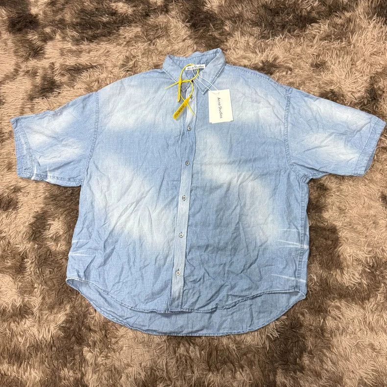 Acne Studios Acne Studios 25SS 1996 Denim Short Sleeve Shirt Size US M / EU 48-50 / 2 - 1 Thumbnail