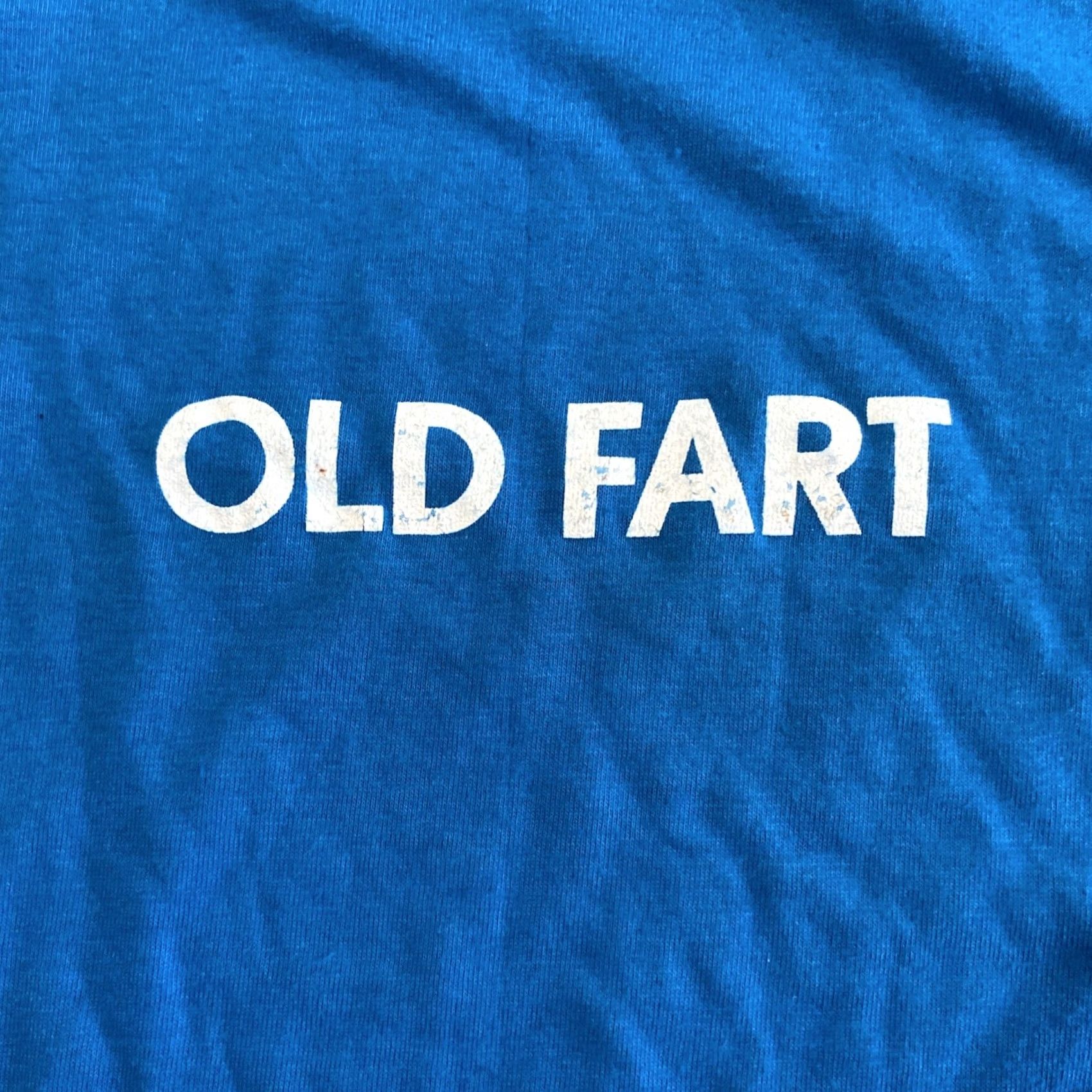 Vintage VINTAGE Old Fart graphic tee XL Blue Cotton Knit Crew Neck Short Sleeve T-Shirt Men Men XL Blue 1990s Size US XL / EU 56 / 4 - 2 Thumbnail