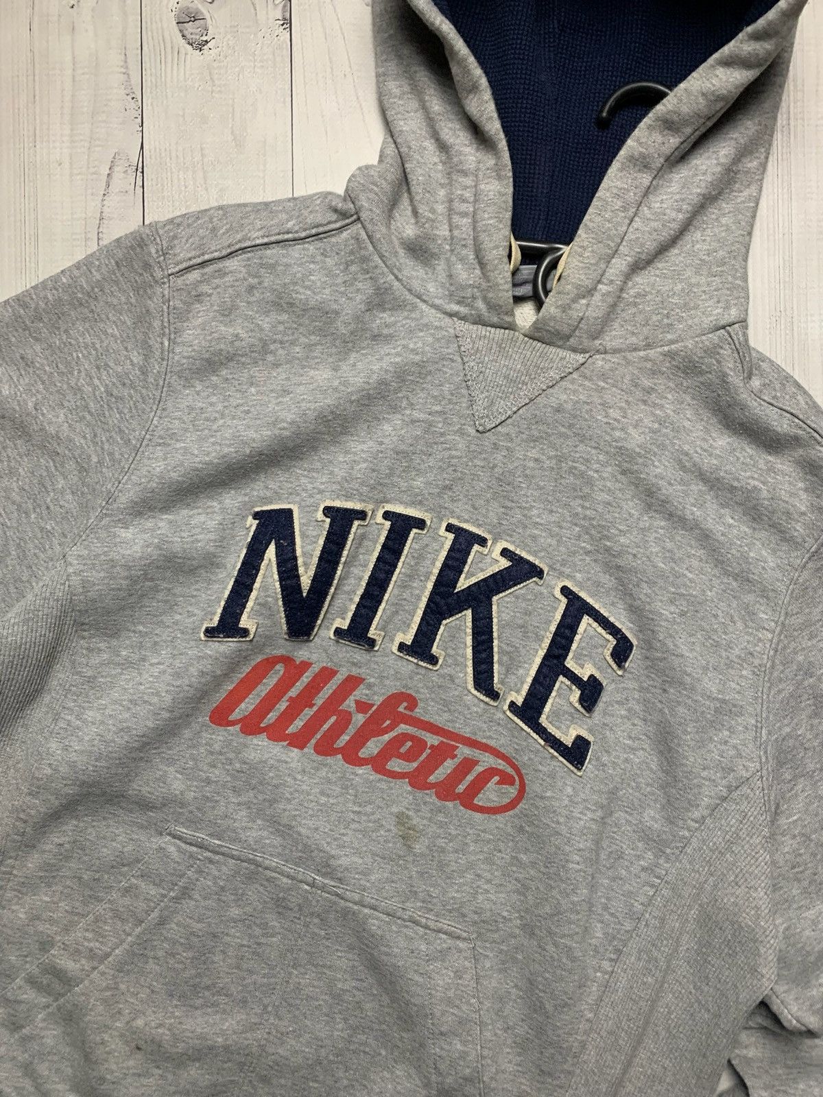 Nike × Vintage Vintage Nike hoodie logo size S grey logo Size US S / EU 44-46 / 1 - 2 Thumbnail