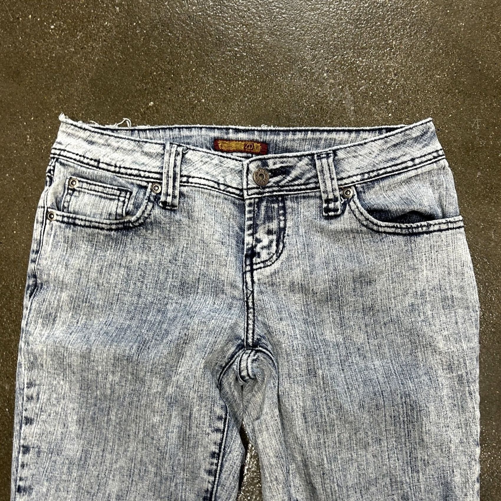 Vintage ZD Premium Jeans Womens 7 Light Wash Skinny Stretch Denim Pants Blue Casual Size 28" / US 6 / IT 42 - 2 Thumbnail