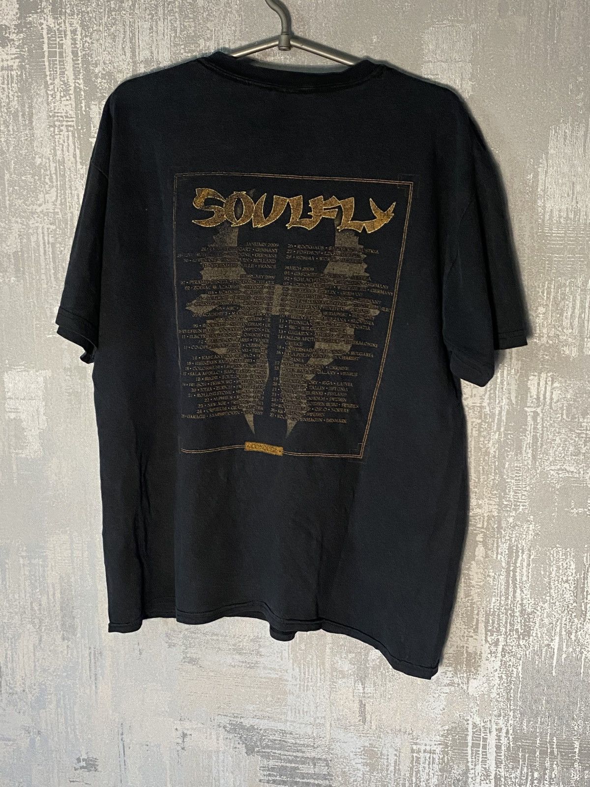 Band Tees Vintage Soulfly Rock Band Tshirt 2009 Tour t shirt Metal Size US L / EU 52-54 / 3 - 6 Thumbnail