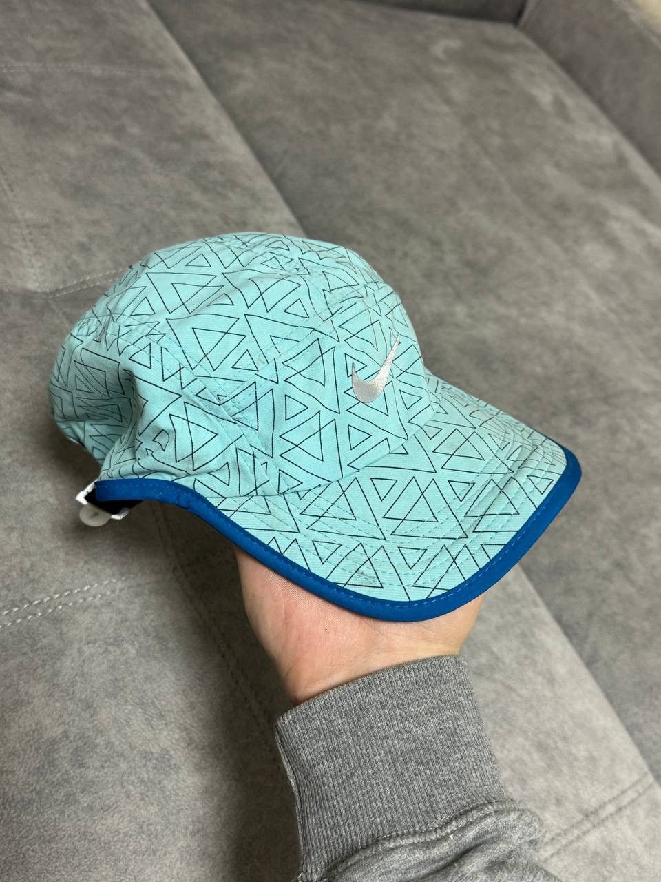 Nike Vintage Nike Reflective Swoosh Drill cap hat blue Size ONE SIZE - 4 Thumbnail