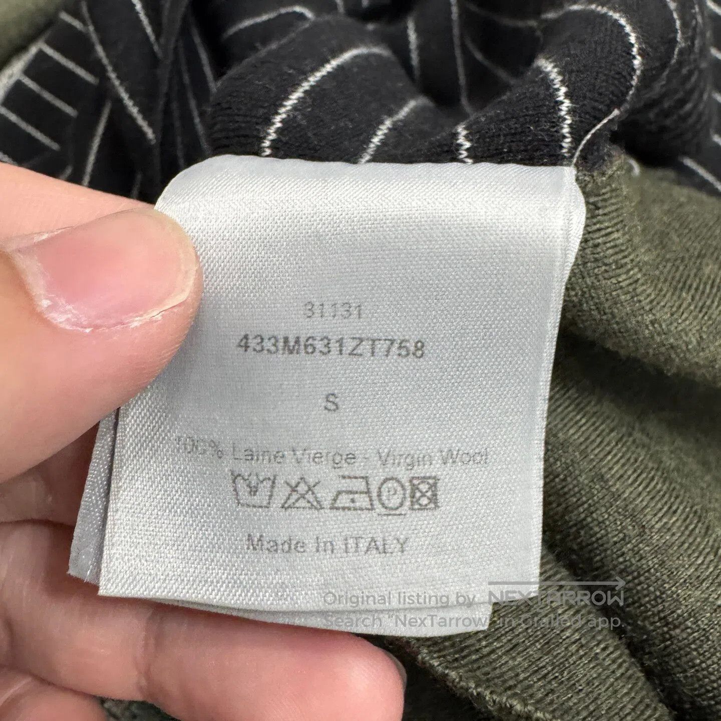 Dior Dior Long-sleeved wool garment with front and back seams| Size S / US 4 / IT 40 - 5 Thumbnail