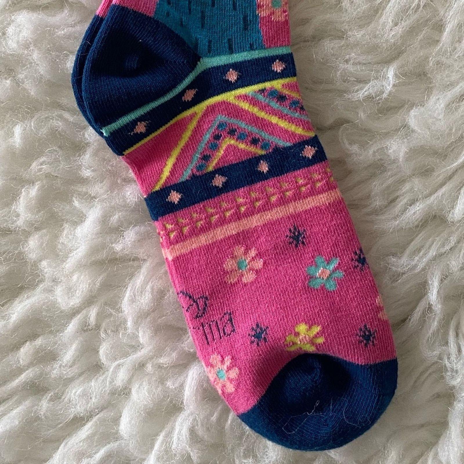 Other NWT Pink And Blue Llama Socks Size ONE SIZE - 5 Thumbnail