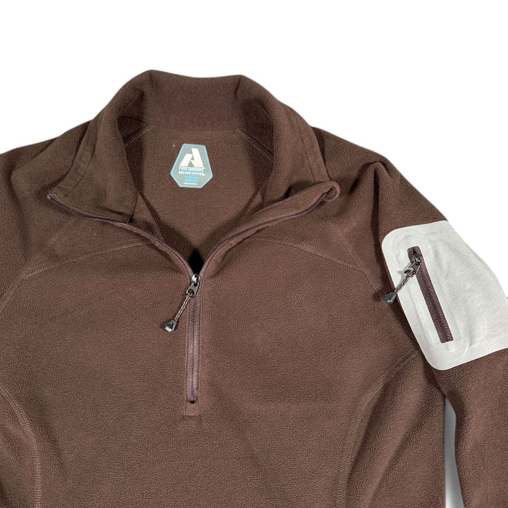 Eddie Bauer VINTAGE Eddie Bauer Sweater Womens MEDIUM Brown Fleece First Ascent 1/4 Quarter Zip Size M / US 6-8 / IT 42-44 - 2 Thumbnail