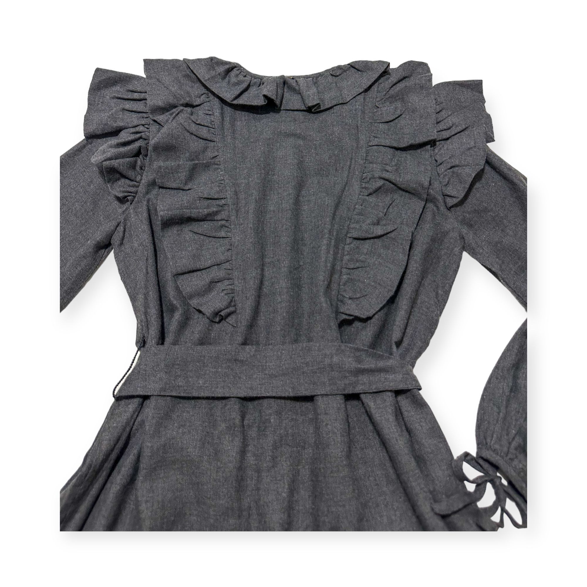 Antik Batik NWT Antik Batik Lova Belted Ruffled Cotton-flannel Mini Dres Size M / US 6-8 / IT 42-44 - 8 Thumbnail