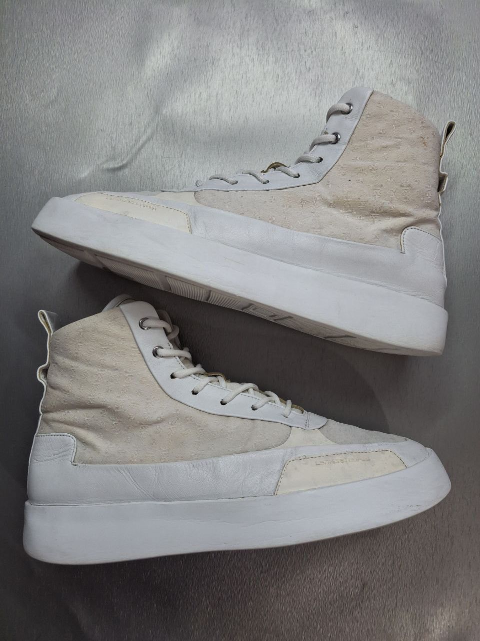 Handmade Leandro Lopes Mid Top Handmade Leather Sneakers Size US 11.5 / EU 44-45 - 6 Thumbnail