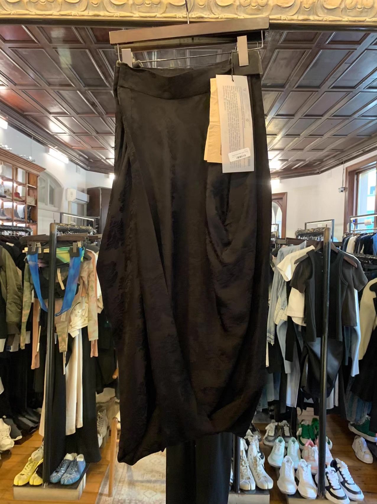 Uma Wang UMA WANG FW25 Main Women’s Black Gink Skirt Ｑ25 Size 34" / US 12 / IT 48 - 2 Thumbnail