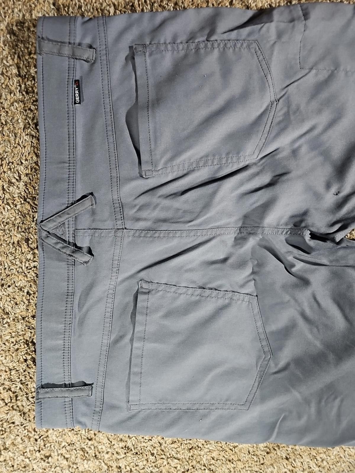 Le Grande Bleu (L.G.B.) Gerry 38x32 Outdoor Hiking Pants Blue Gray Small Burn Size US 38 / EU 54 - 7 Thumbnail
