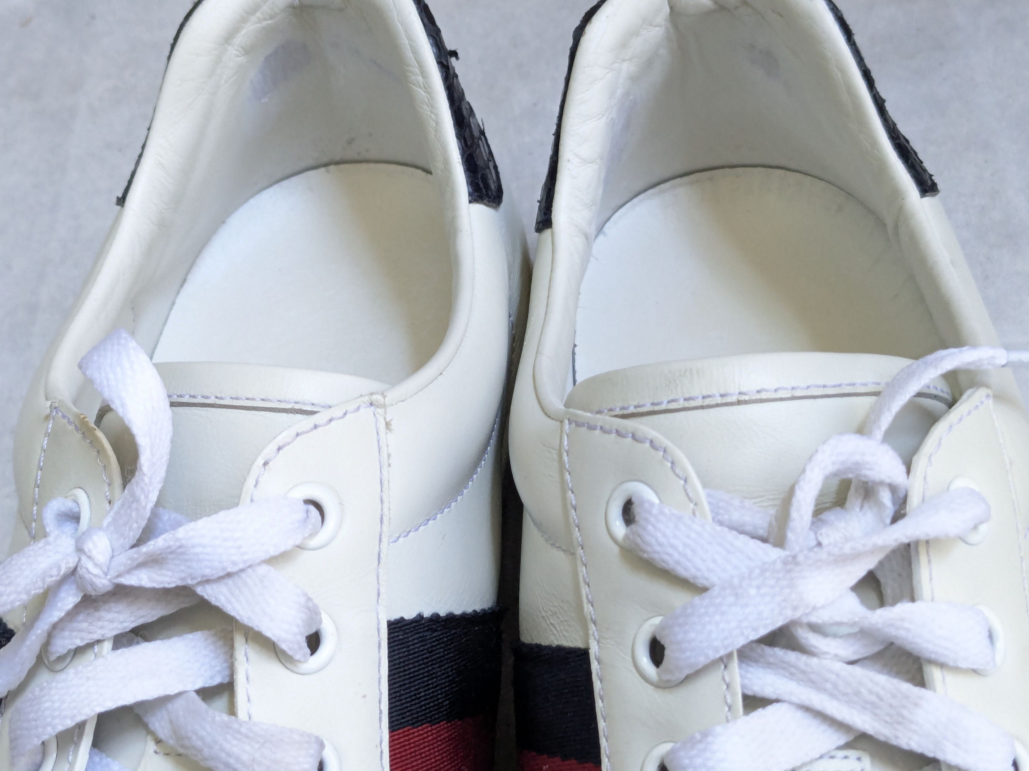 Gucci Gucci Ace Sneakers 10 White Leather Low 386750 Size US 10 / EU 43 - 5 Thumbnail