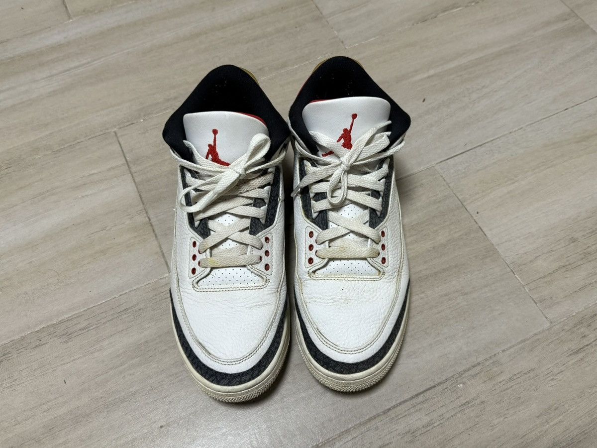 Jordan Brand Nike Air Jordan 3 “Denim Fire Red” Size US 9.5 / EU 42-43 - 2 Thumbnail