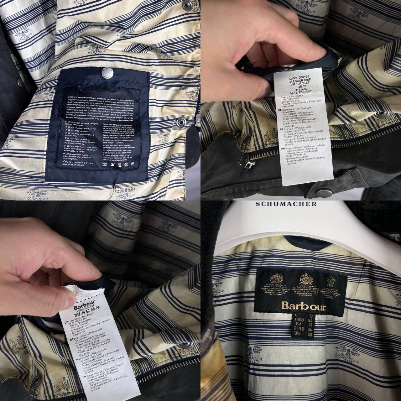 Barbour Barbour Rief wax jacket woman size US 14 Size XL / US 12-14 / IT 48-50 - 3 Thumbnail