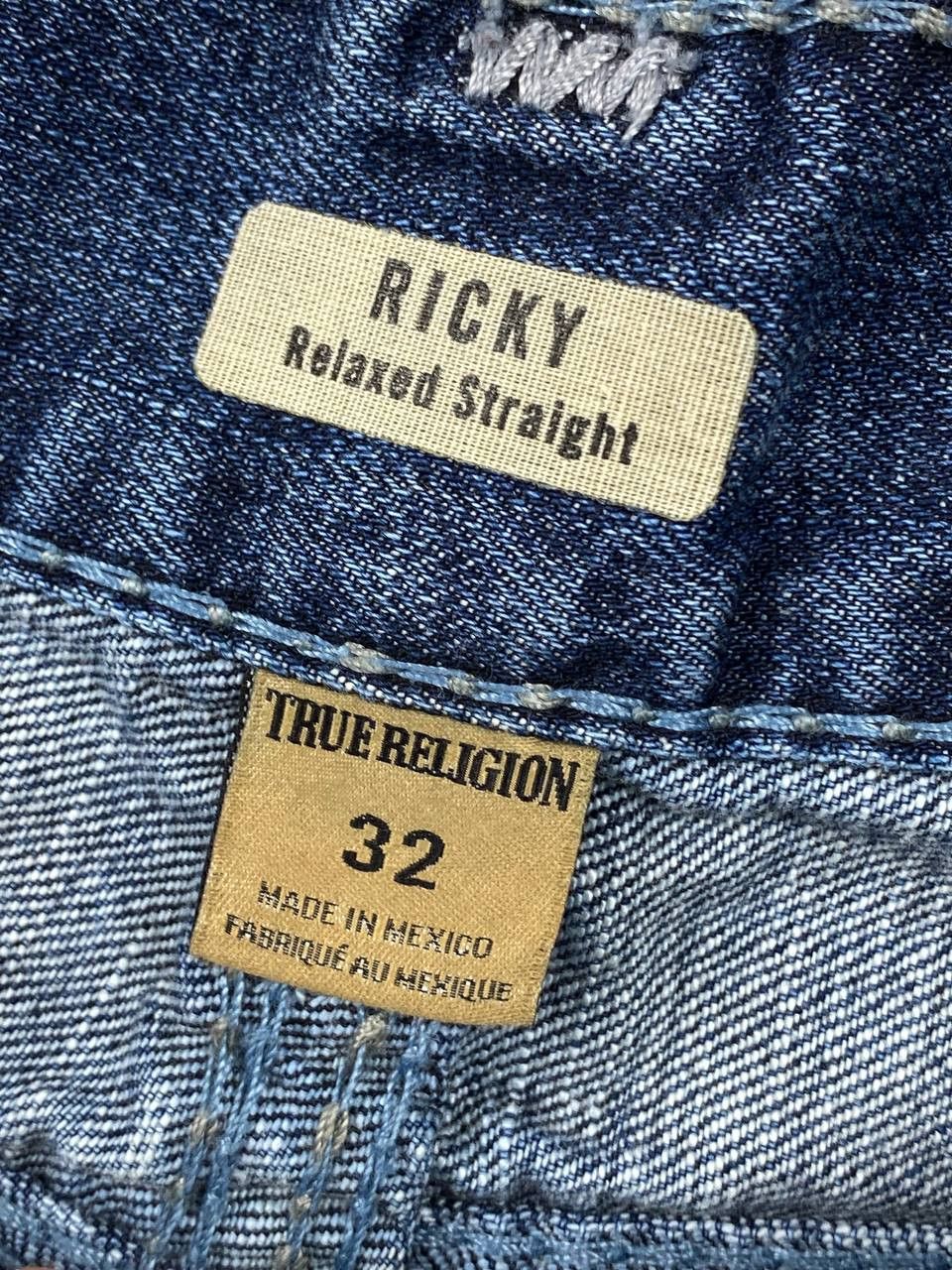 True Religion Vintage True Religion Ricky Straight Denim Jeans Baggy Size US 32 / EU 48 - 12 Thumbnail