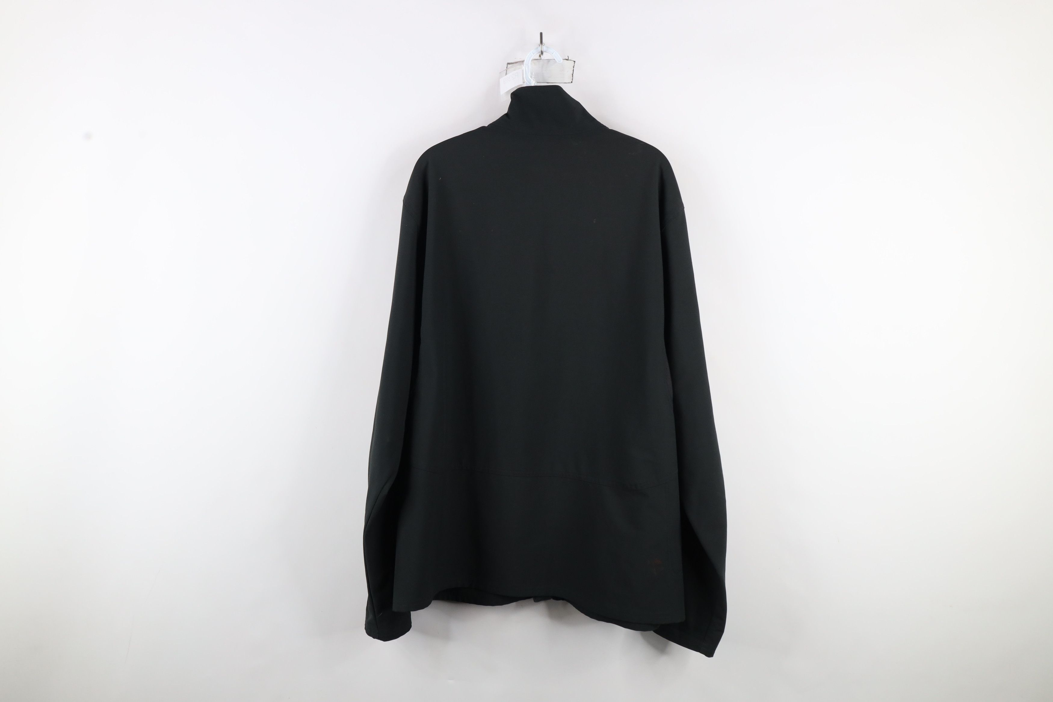 Nike × Vintage Vintage Nike Travis Scott Mini Swoosh Full Zip Jacket Black Size US XL / EU 56 / 4 - 15 Thumbnail