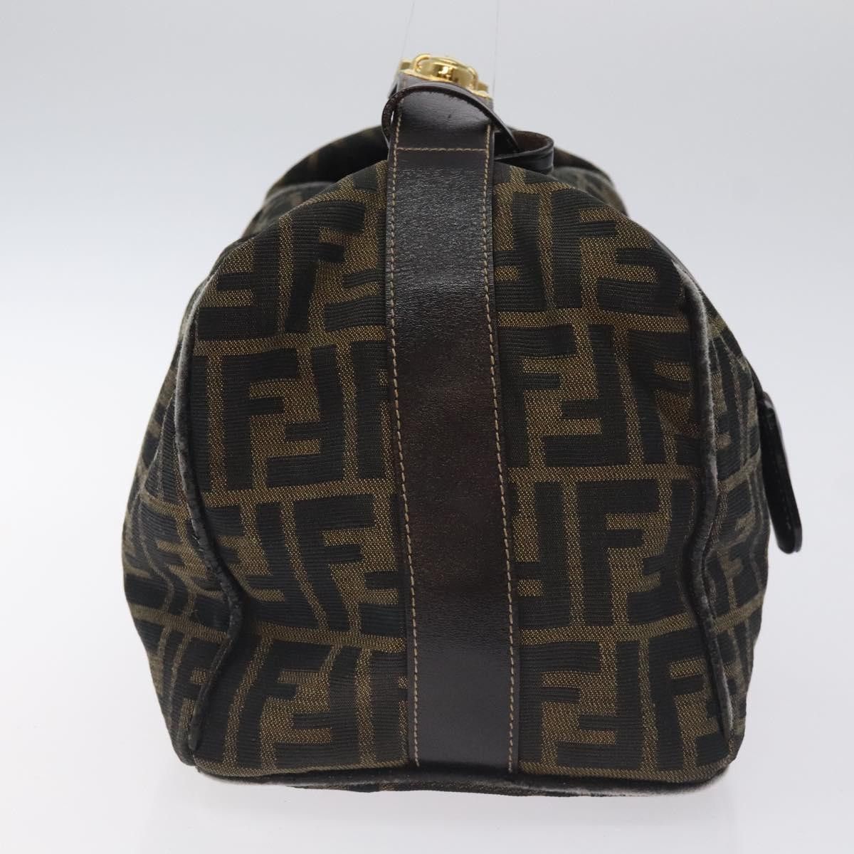 Fendi FENDI Zucca Canvas Hand Bag Black Brown Size ONE SIZE - 5 Thumbnail