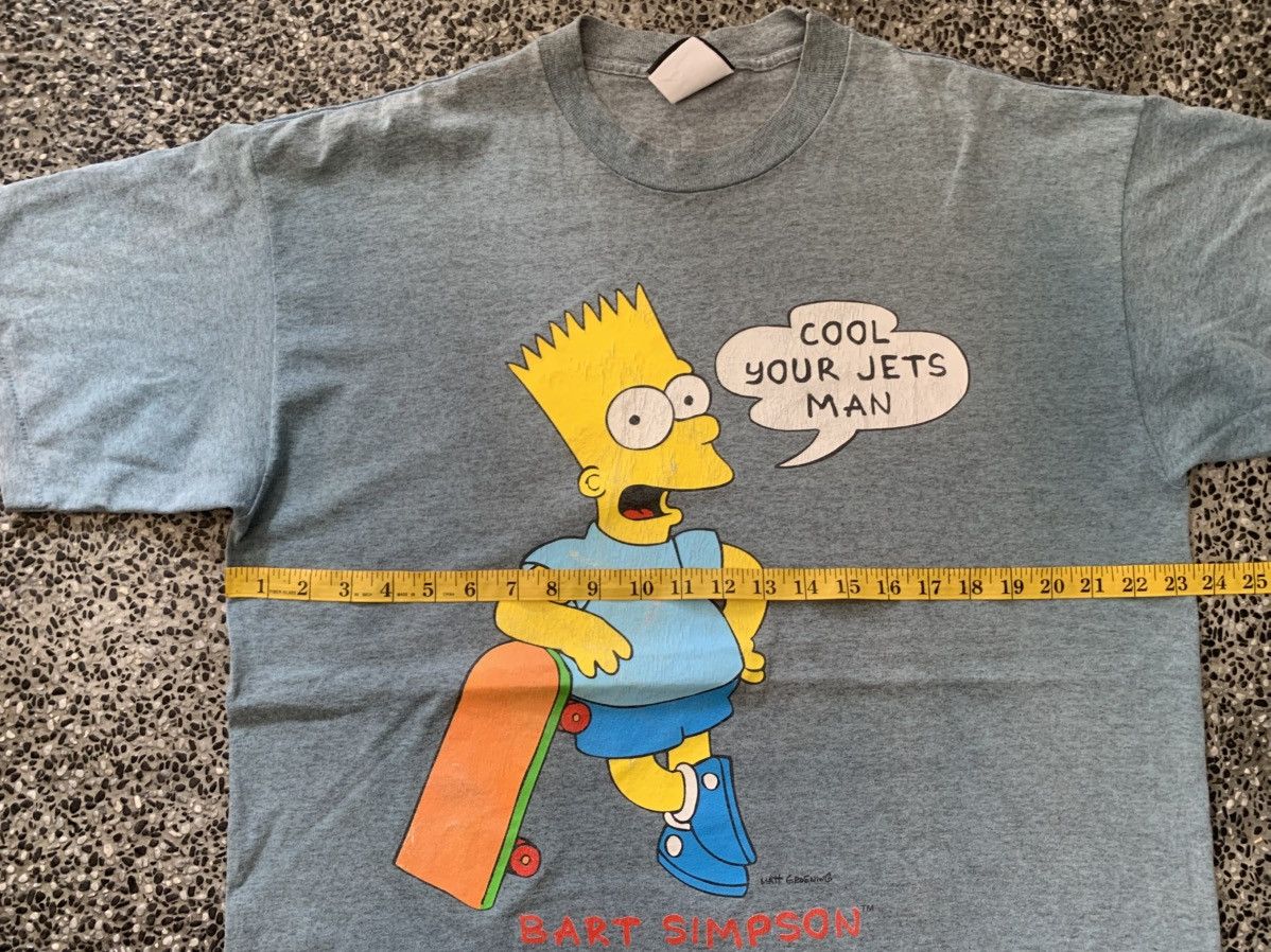 Vintage Vintage 90s Matt Groening Bart Simpson Cartoon T shirt Size US XL / EU 56 / 4 - 9 Thumbnail