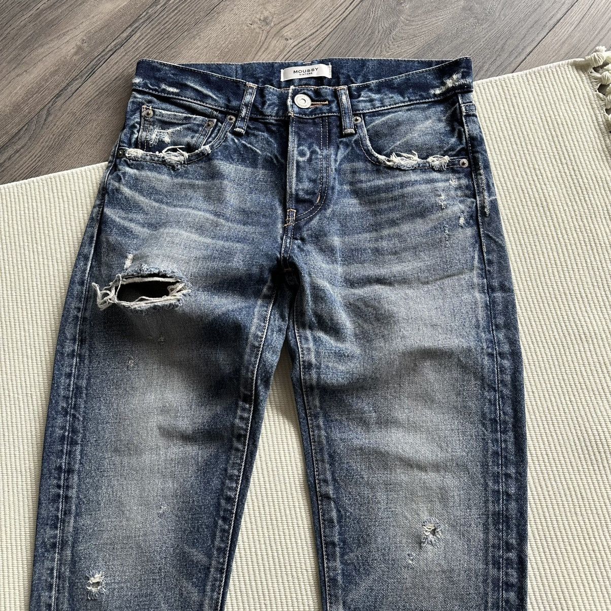 MOUSSY Moussy Vintage Distressed Slim Jeans Size 28" / US 6 / IT 42 - 2 Thumbnail