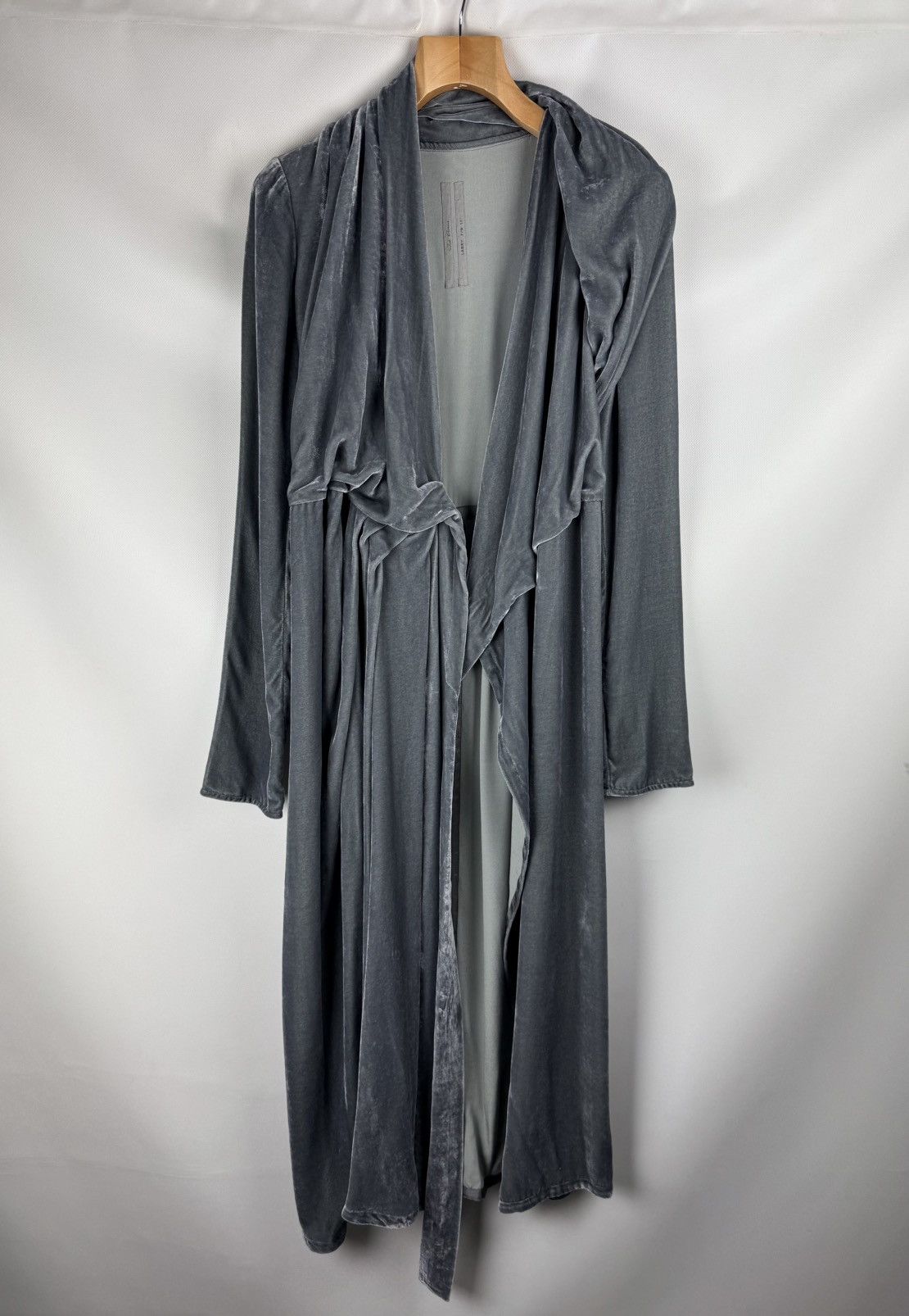 Rick Owens Rick Owens Avant-Garde Velvet Wrap Midi Cardigan Dress Size S / US 4 / IT 40 - 1 Thumbnail