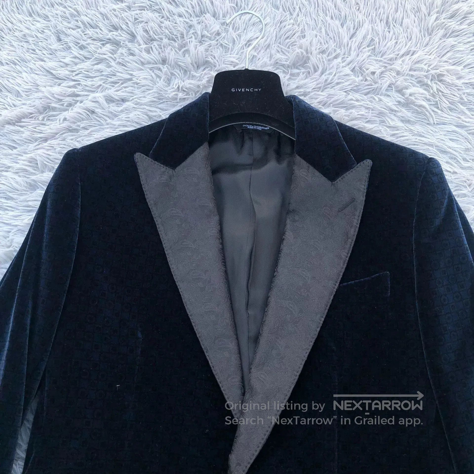 Dolce & Gabbana Dolce Gabbana Sky Blue Velvet Wool Blazer. Size US S / EU 44-46 / 1 - 3 Thumbnail
